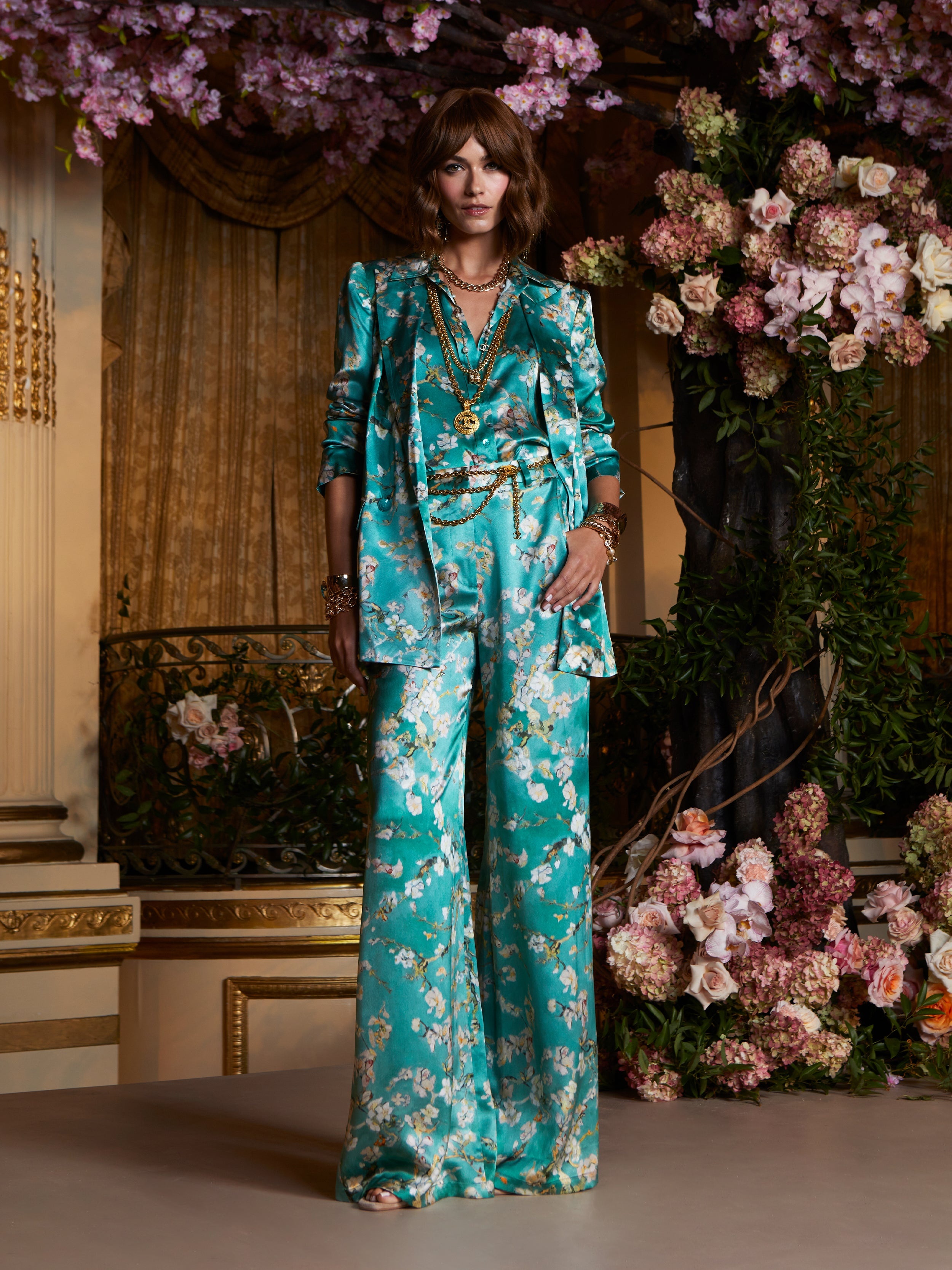Pilar Silk Wide-Leg Pant - 6