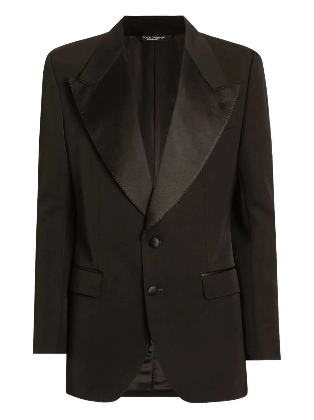 Blazer With Satin Lapels - 1
