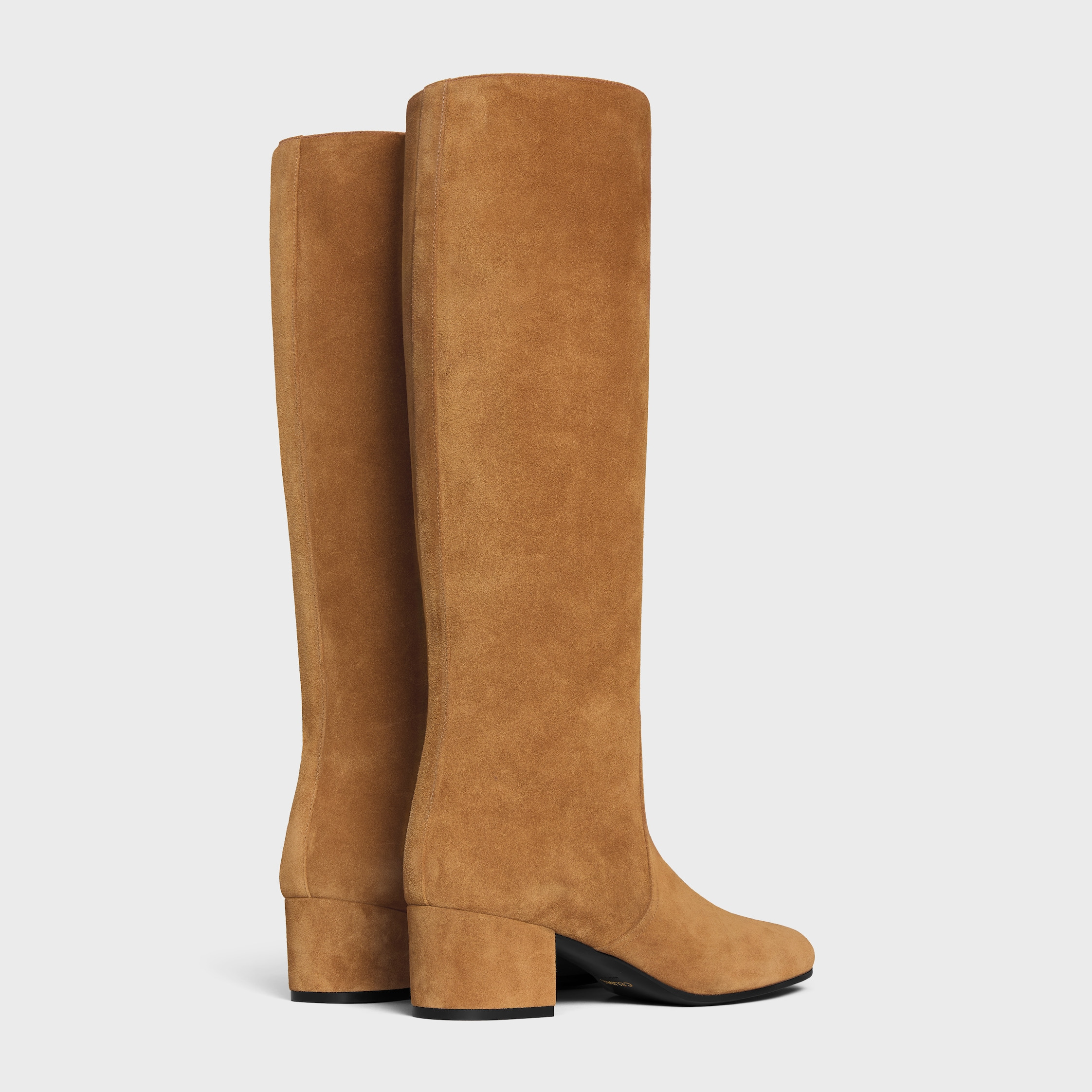 LES BOTTES CELINE TRIOMPHE HIGH BOOT IN SUEDE CALFSKIN - 3