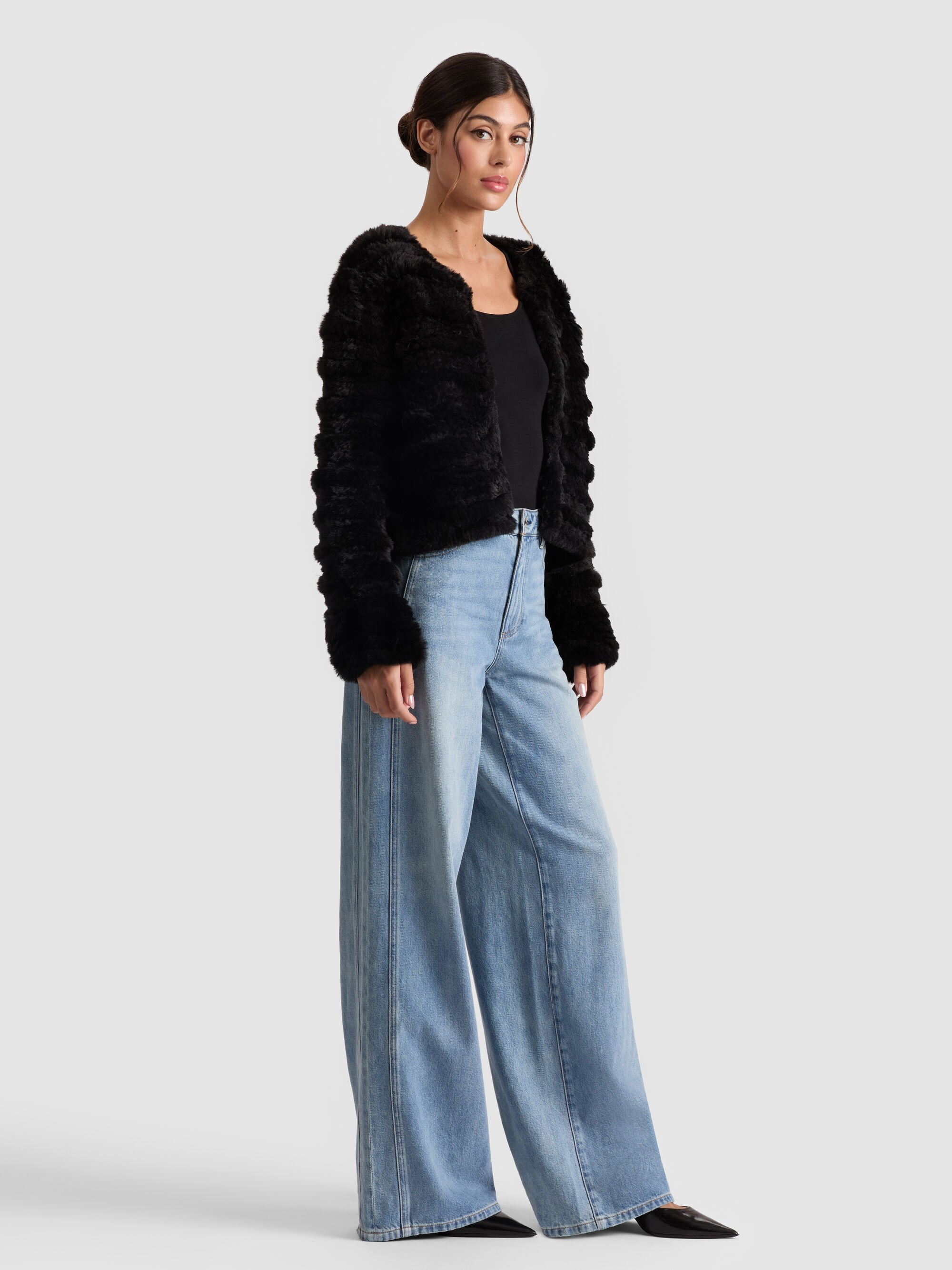 FAWN FAUX FUR JACKET - 6