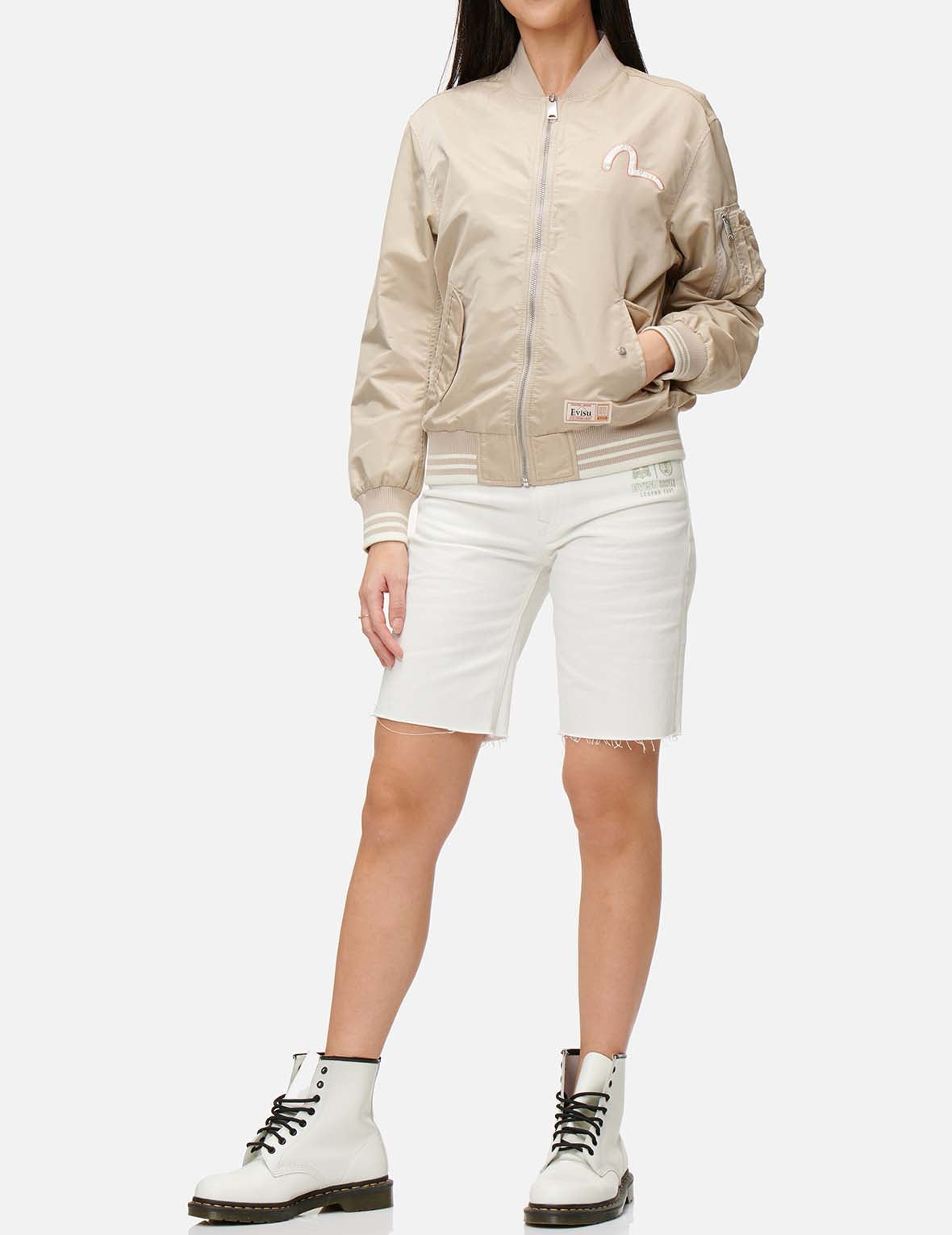 Patched Seagull and Godhead Bomber Jacket - 4