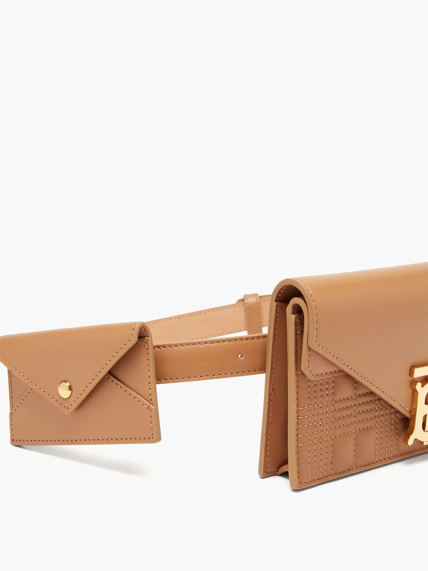 Envelope quilted-leather belt bag - 6