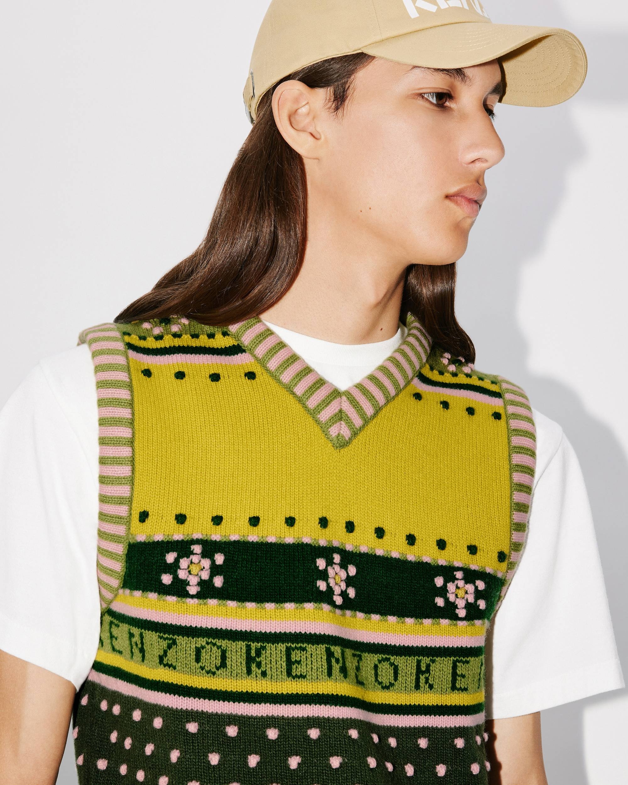 Fairisle knitted jumper vest - 6