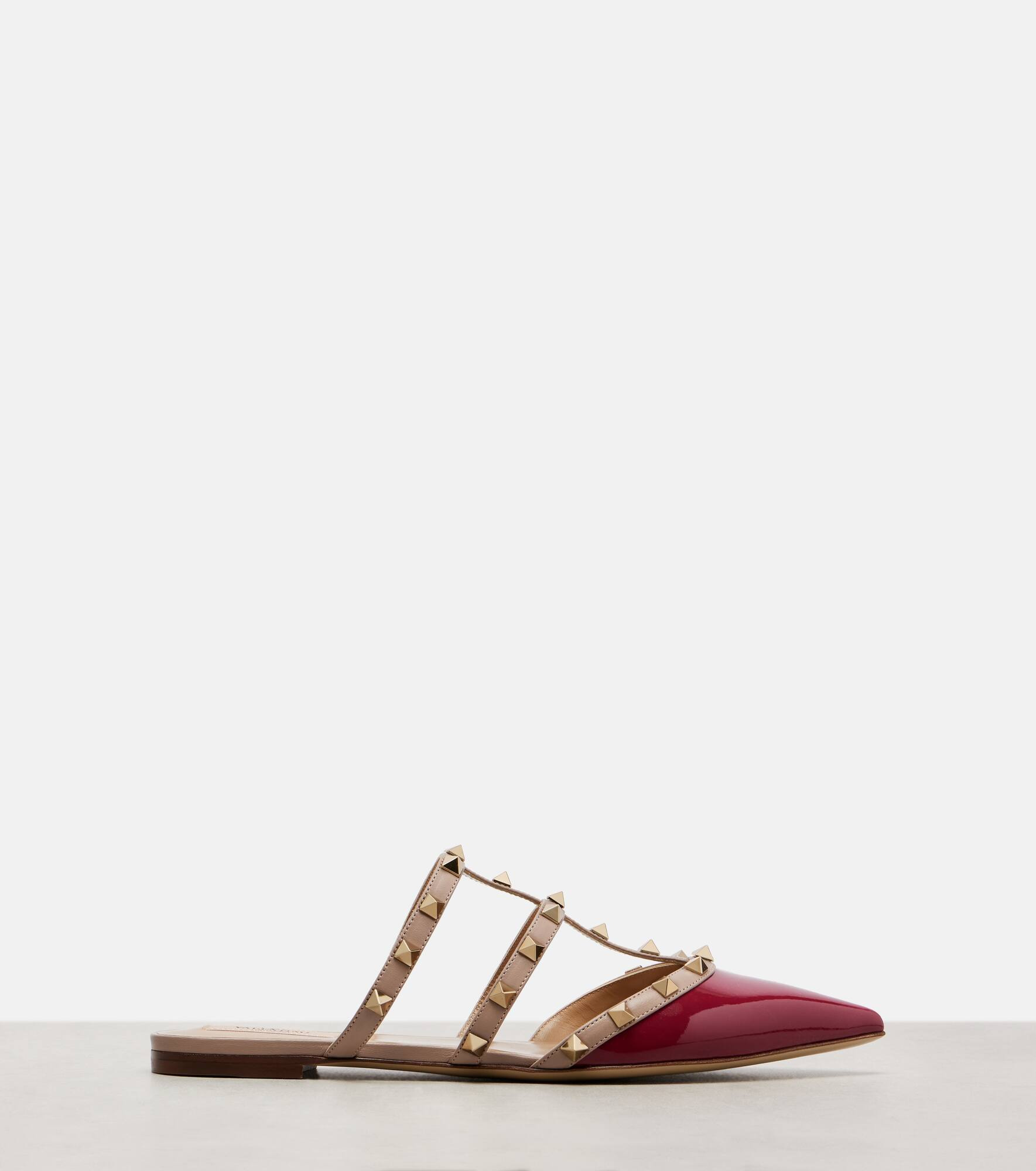 Rockstud leather mules - 4
