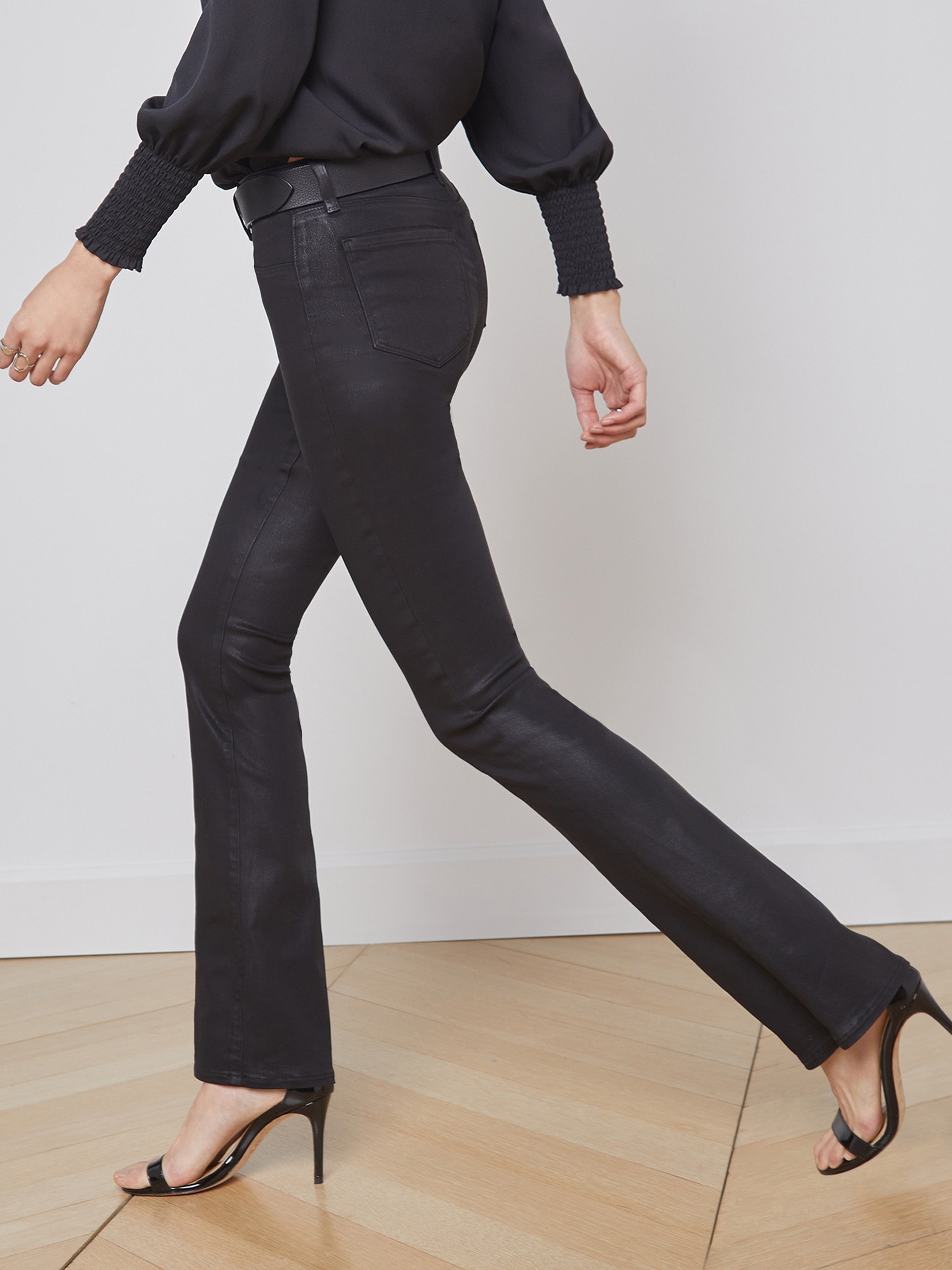 Selma Coated Bootcut Jean - 4