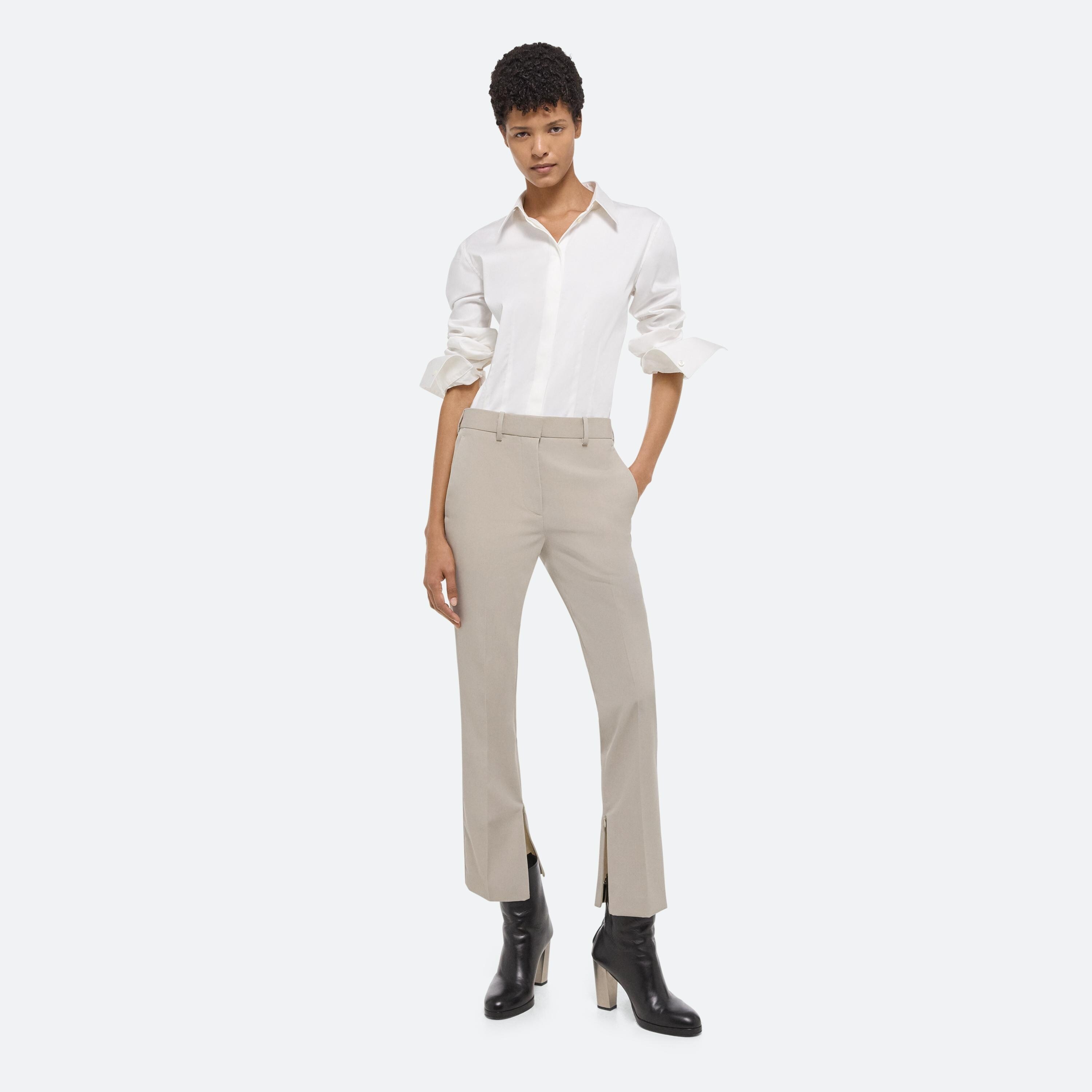 SLIM VIRGIN WOOL TROUSER - 2