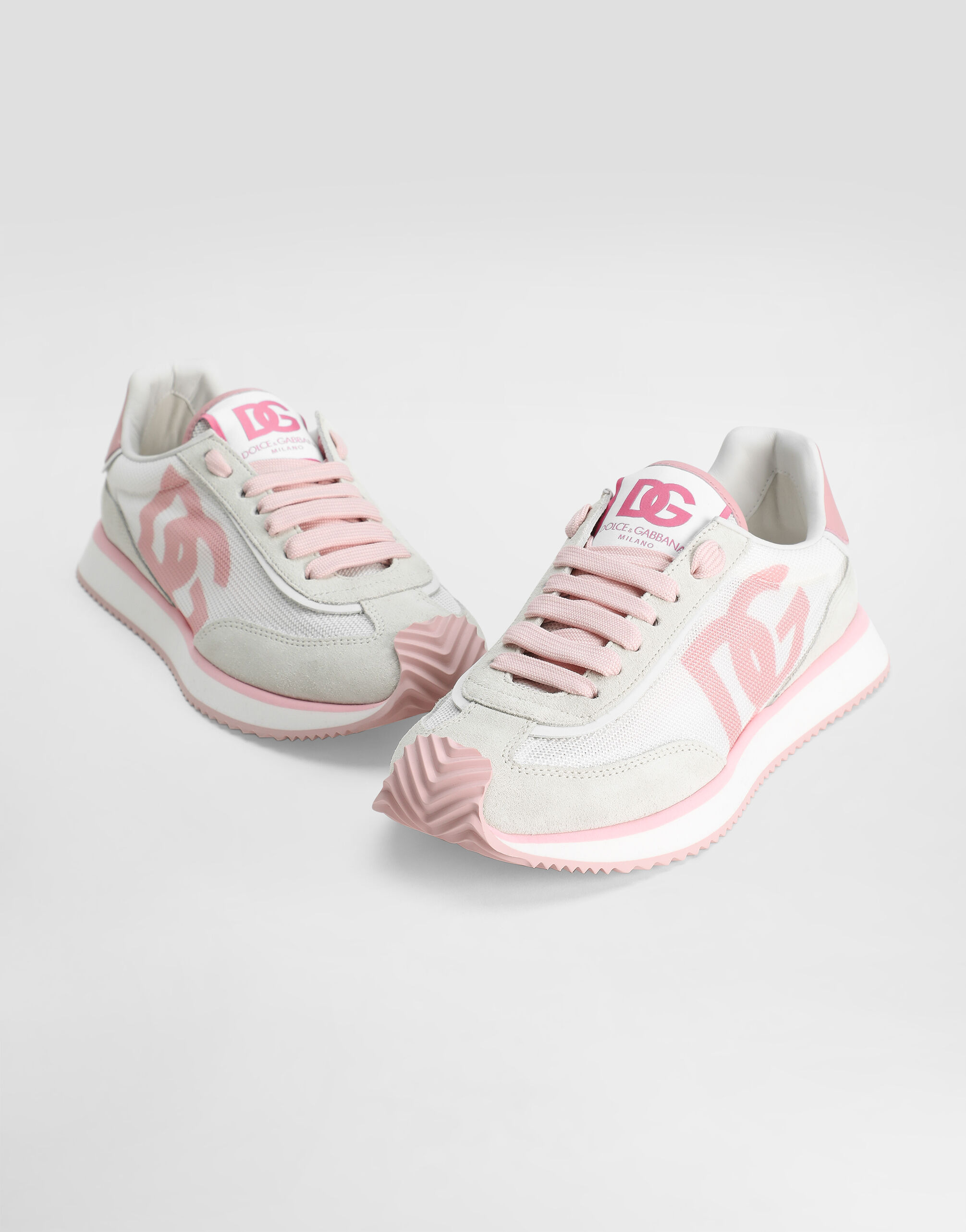 Mixed-material DG CUSHION sneakers - 4