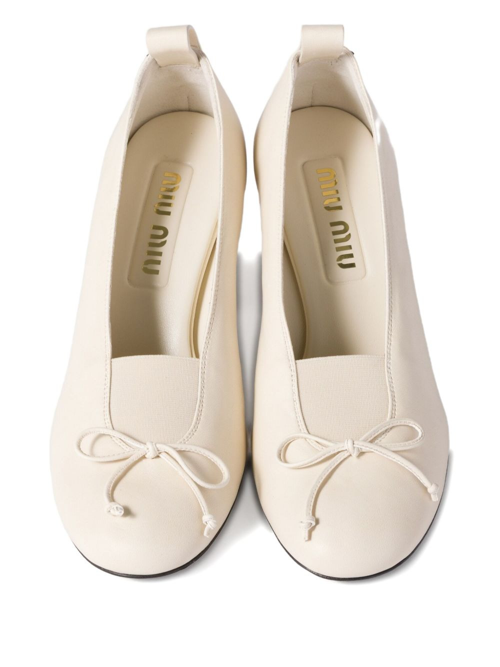 65mm Élan bow-embellished block-heel pumps - 4