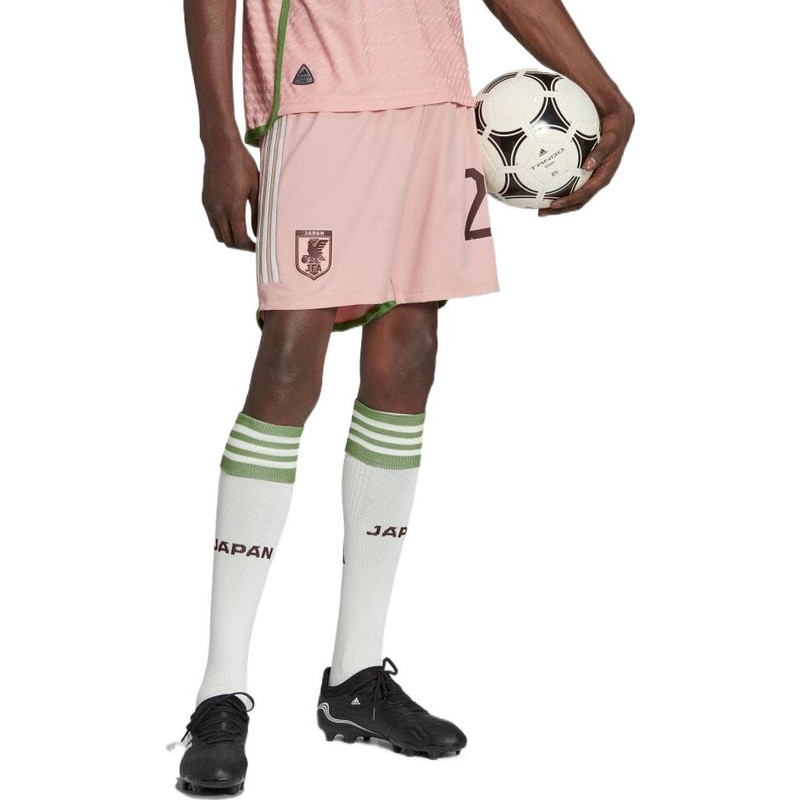 adidas adidas Elastic Waistband Soccer/Football Shorts Men's Pink HS5799 outlook