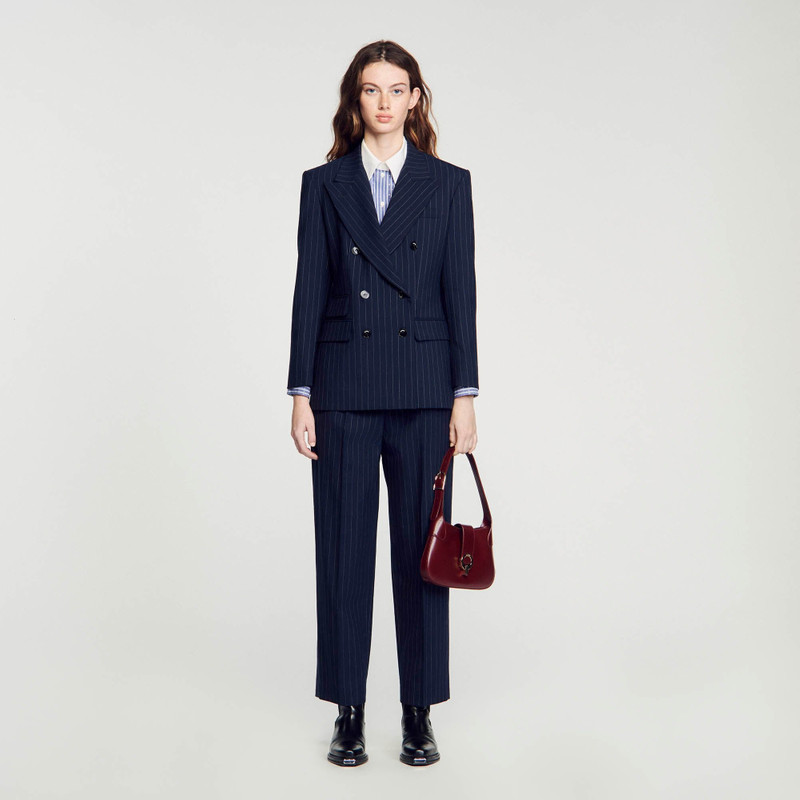 Sandro STRIPY SUIT JACKET outlook