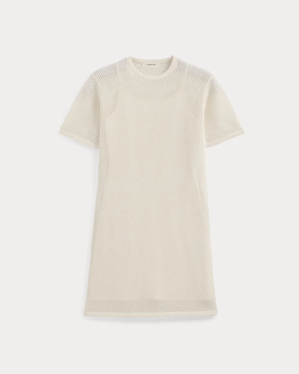 MESH-KNIT SHORT-SLEEVE DRESS - 1