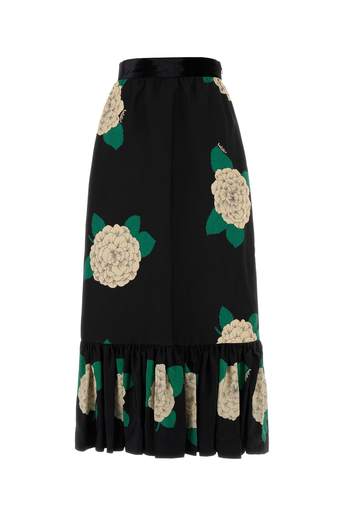 Printed wool blend skirt - 1