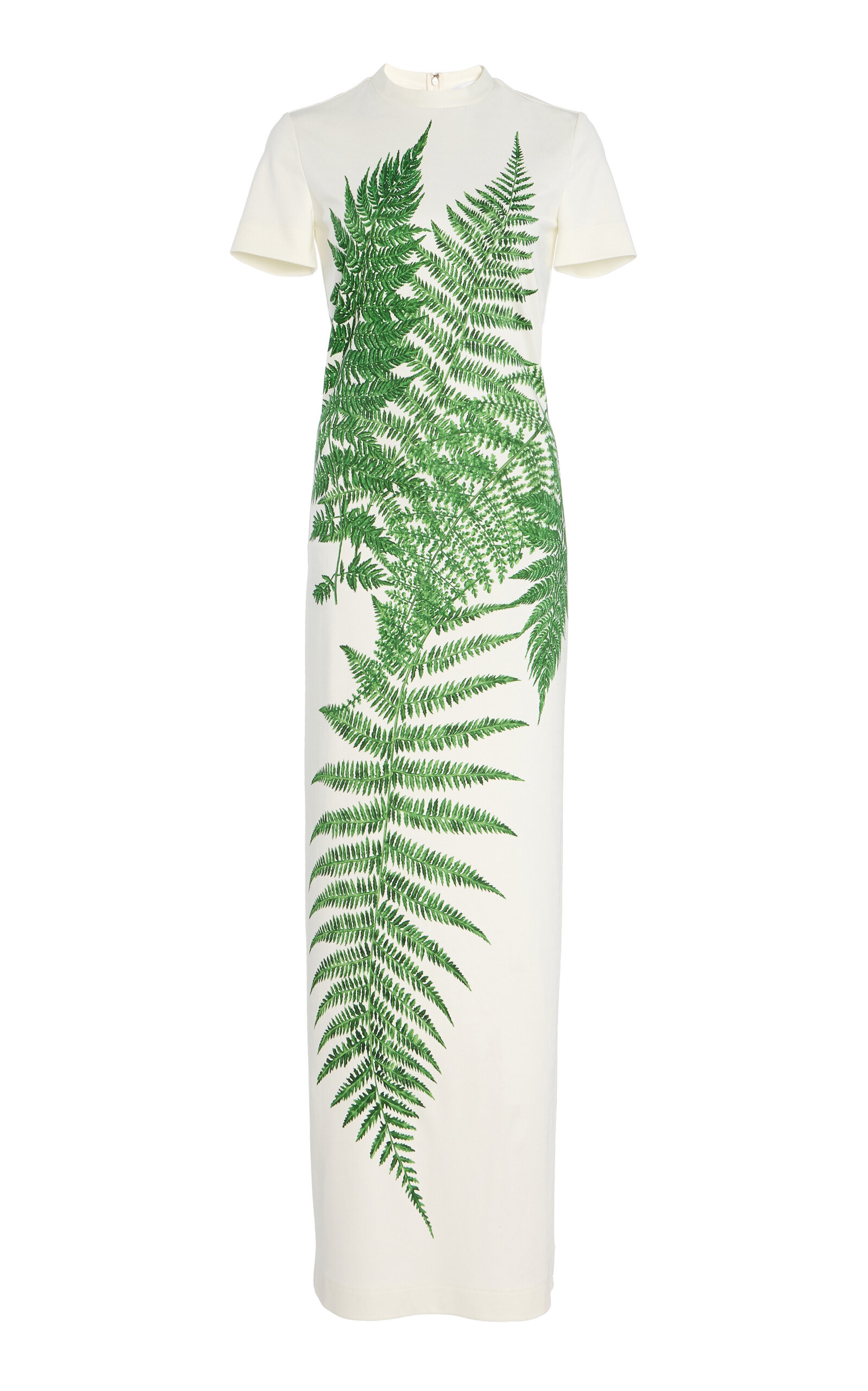 Printed Jersey Maxi Dress green - 1