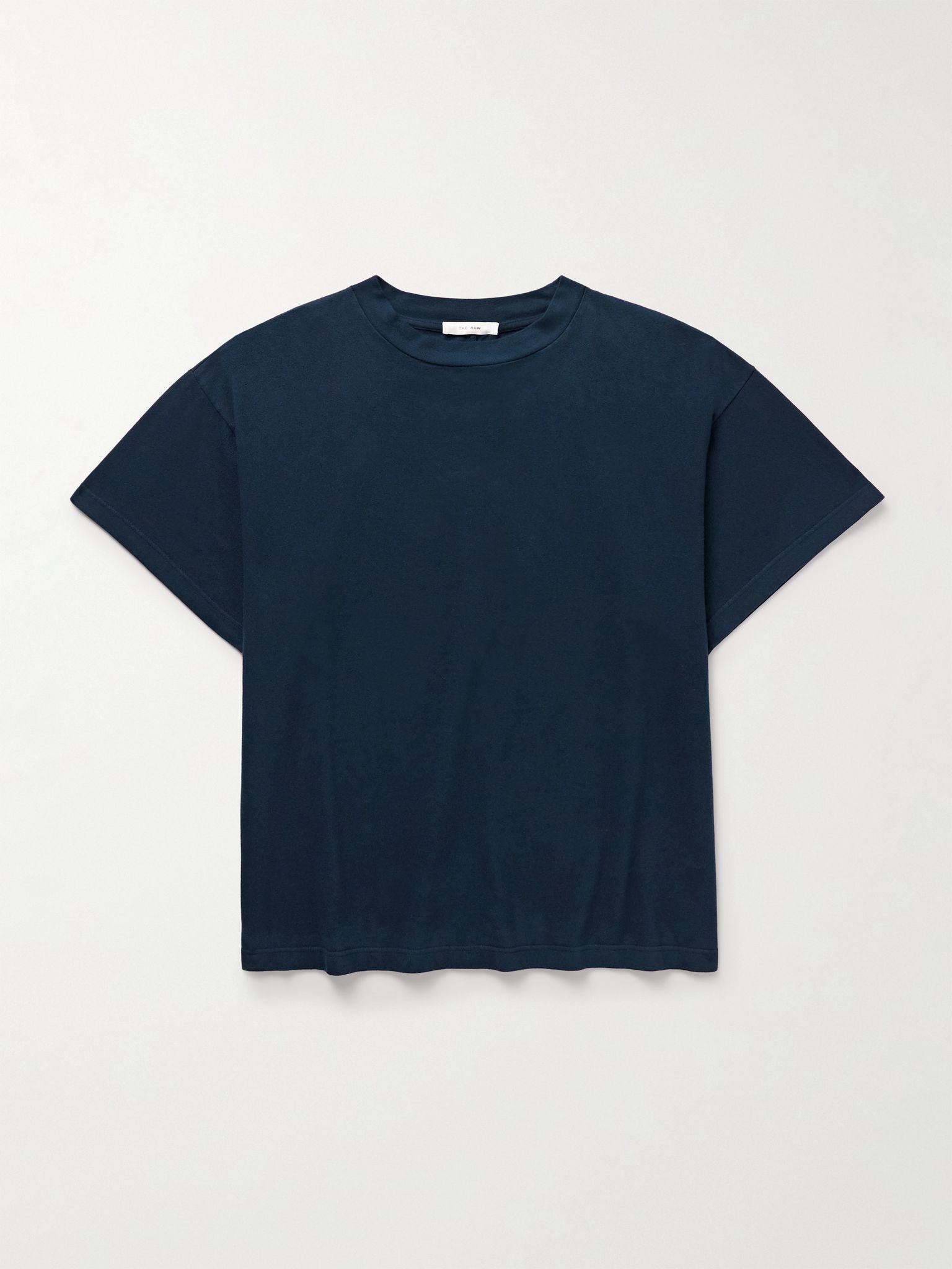 Sato Cotton-Jersey T-Shirt Blue - 1