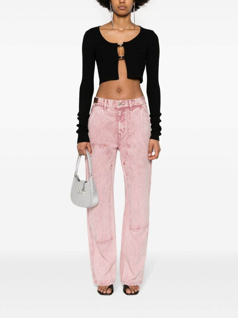 Blumarine logo-plaque cropped cardigan outlook