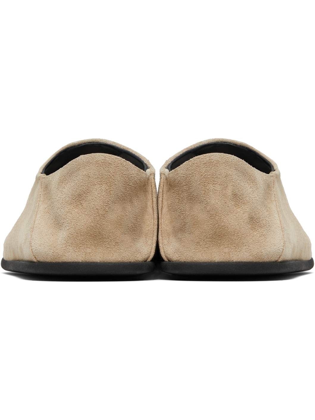 Beige Big Bootie Mule Loafers - 2