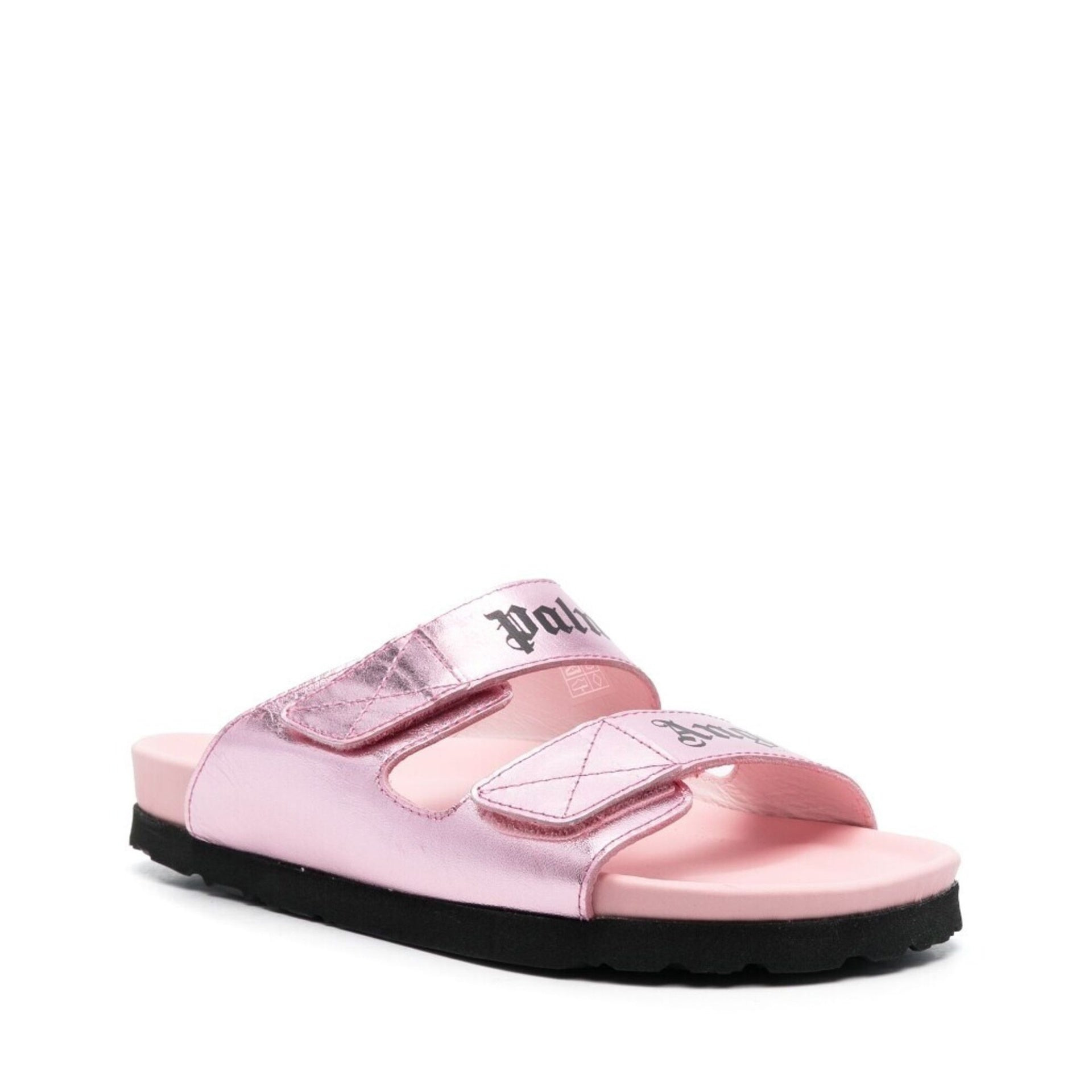 Palm Angels Leather Logo Sandals Women - 2
