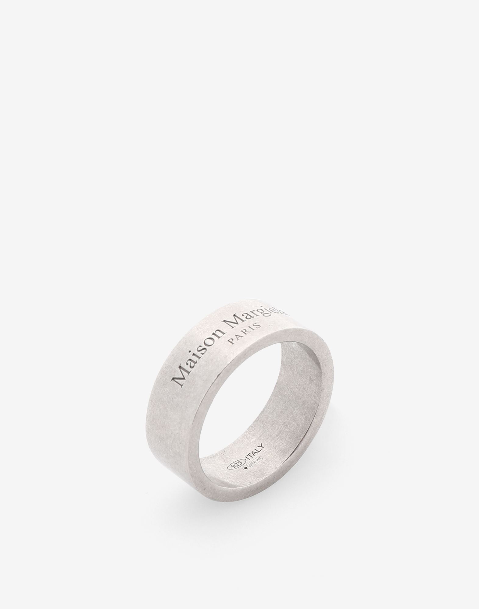 Logo engraved silver ring - 3