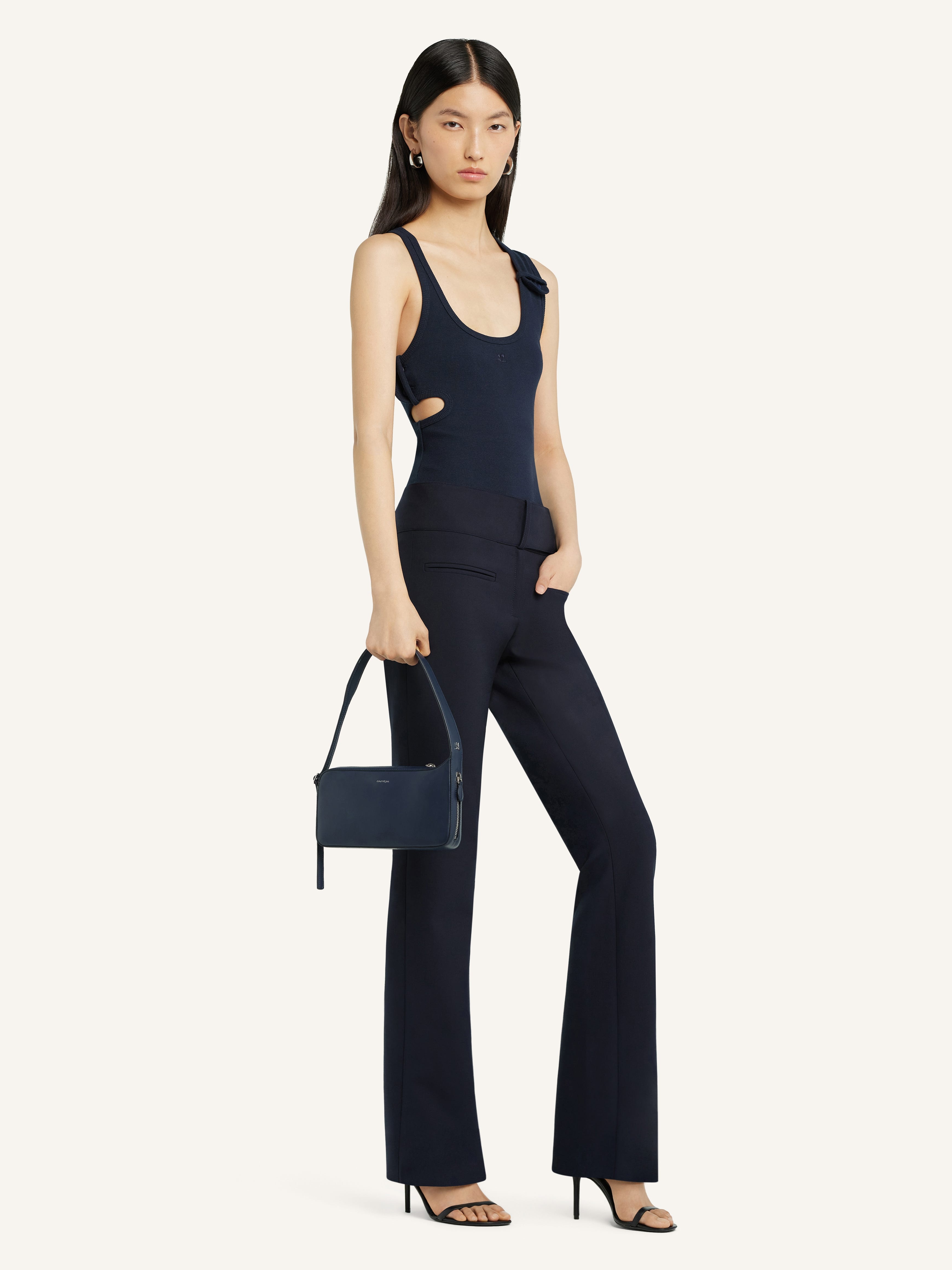 RACER LEATHER BAGUETTE BAG - 5