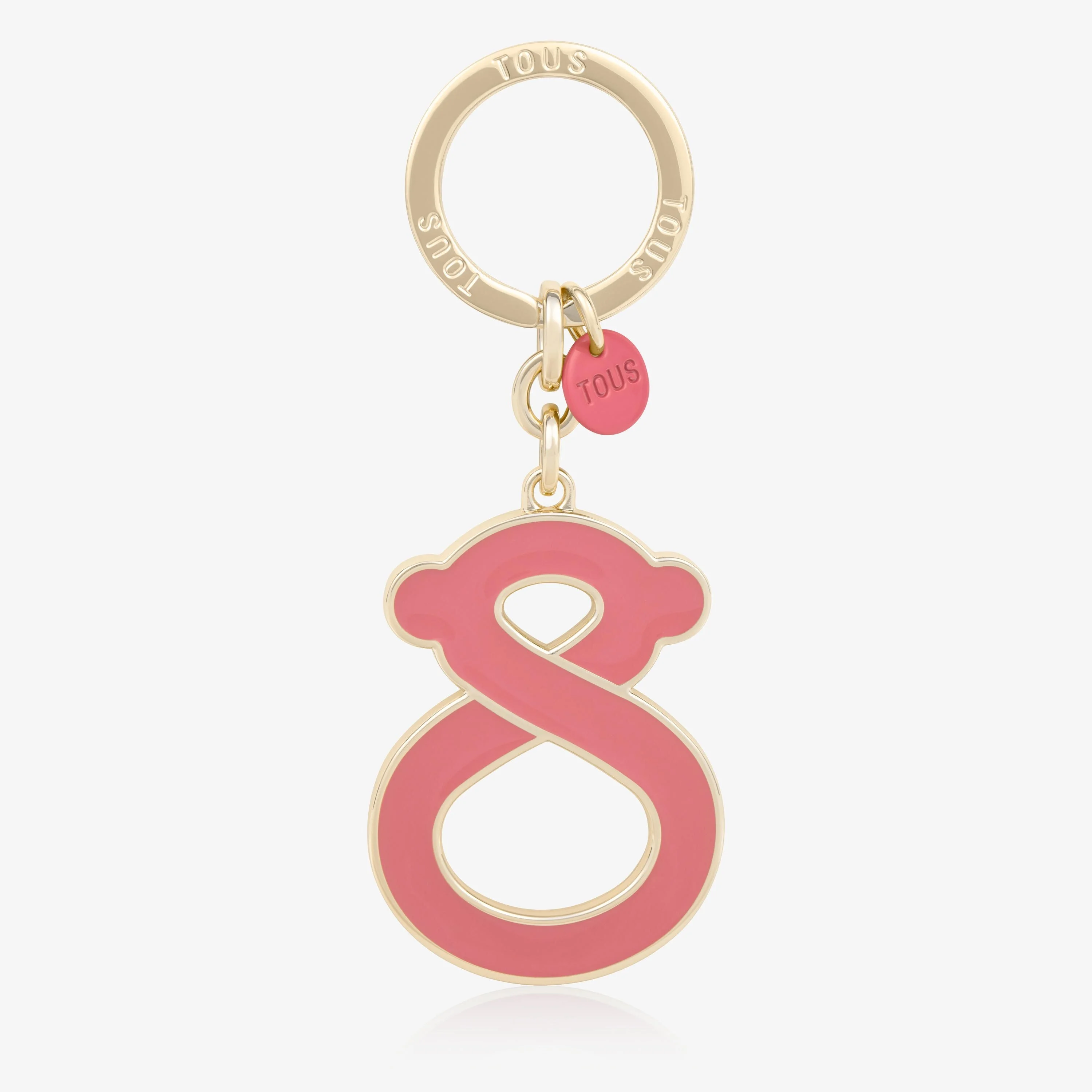 Gold-colored and pink bear Key ring TOUS Infinity - 1