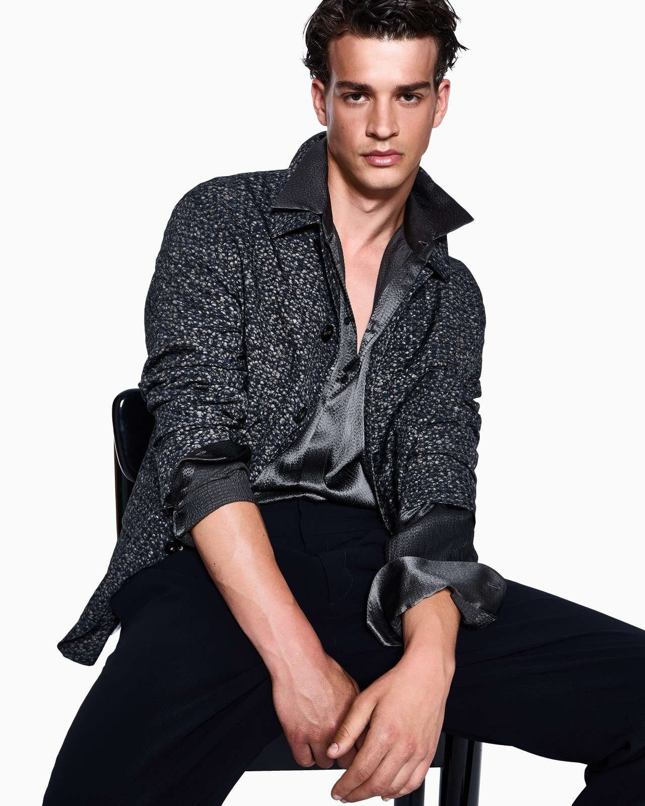 SILK SATIN SHIRT - 6