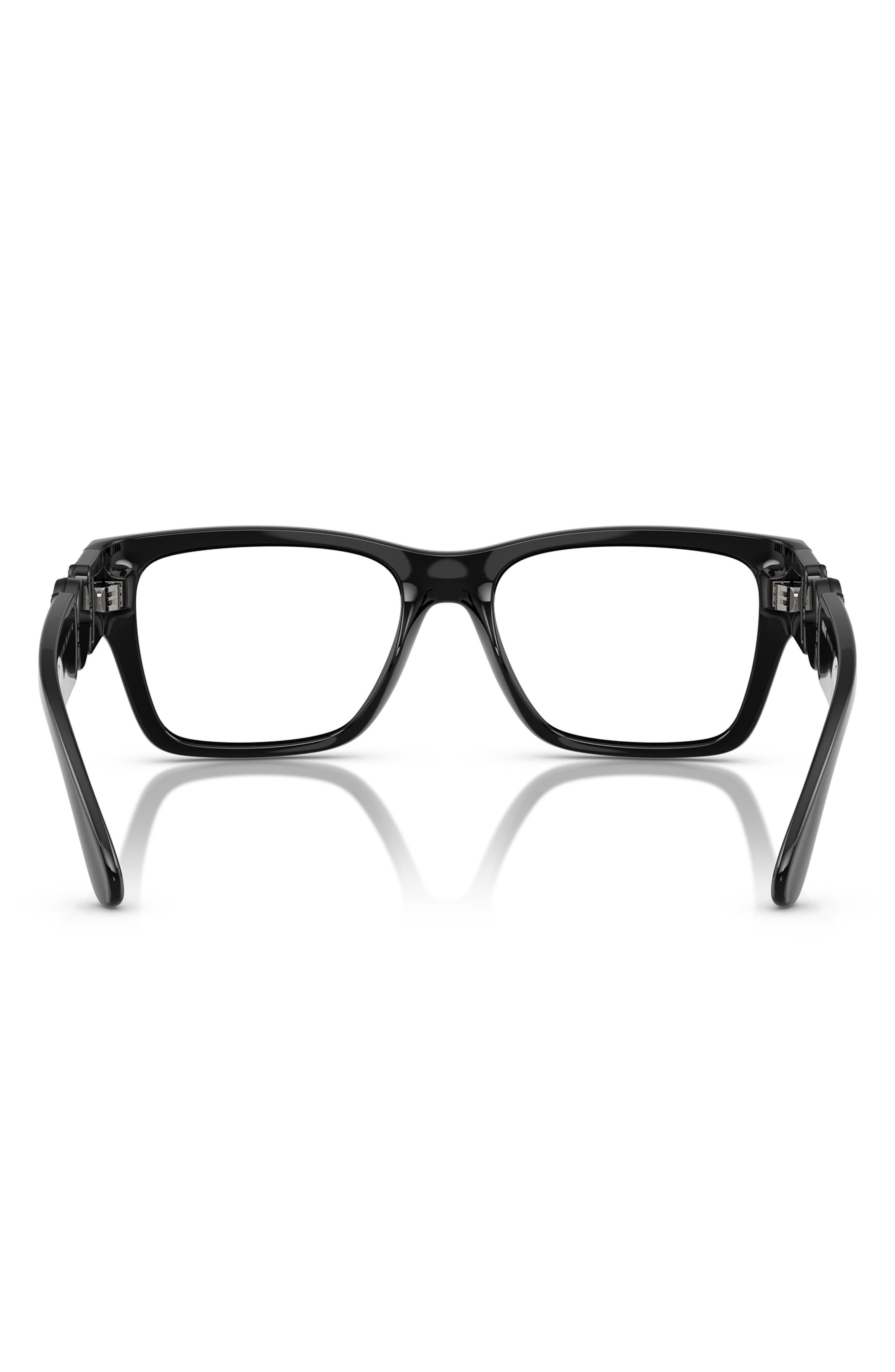 Versace 55mm Pillow Optical Glasses in Black at Nordstrom - 5
