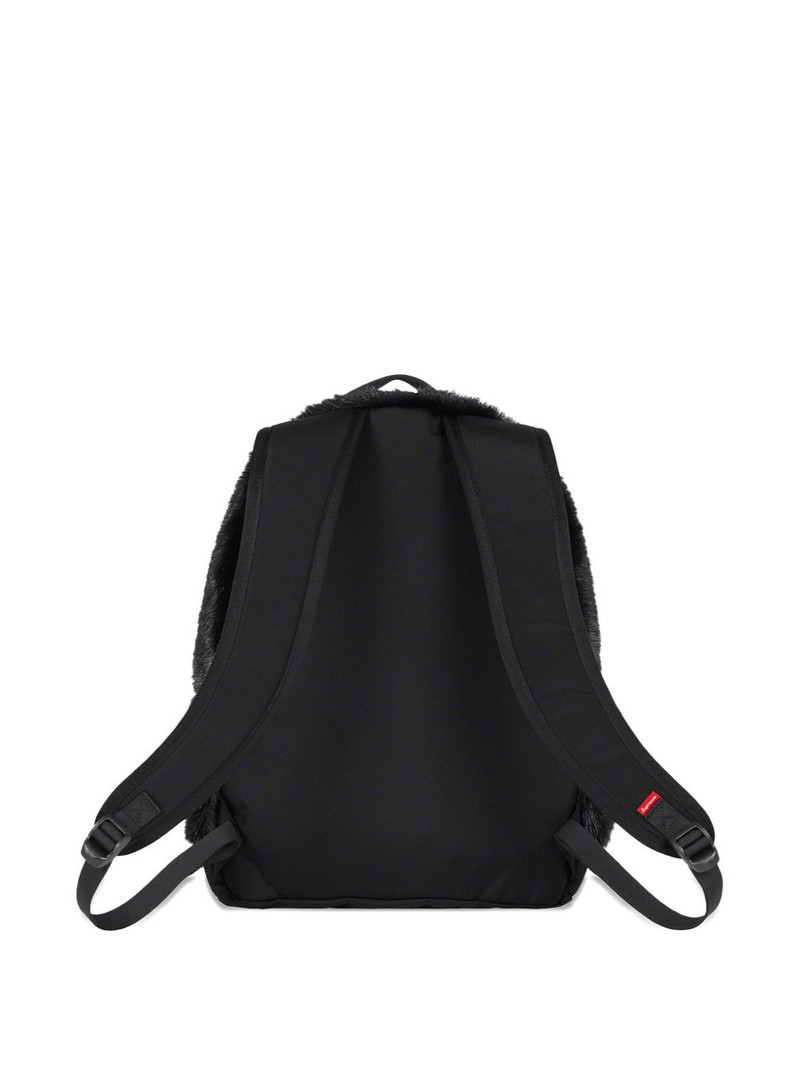 Supreme x TNF faux-fur "Black" backpack outlook