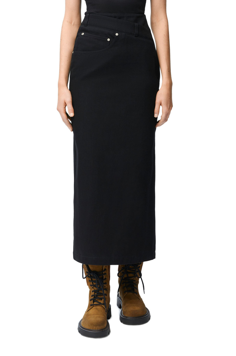 Deconstructed skirt in denim 3