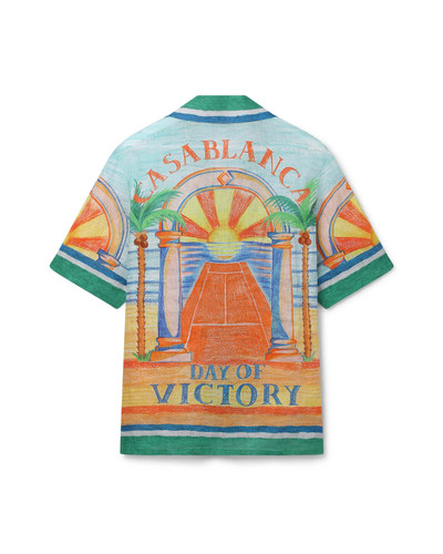 CASABLANCA Day of Victory Linen Shirt outlook