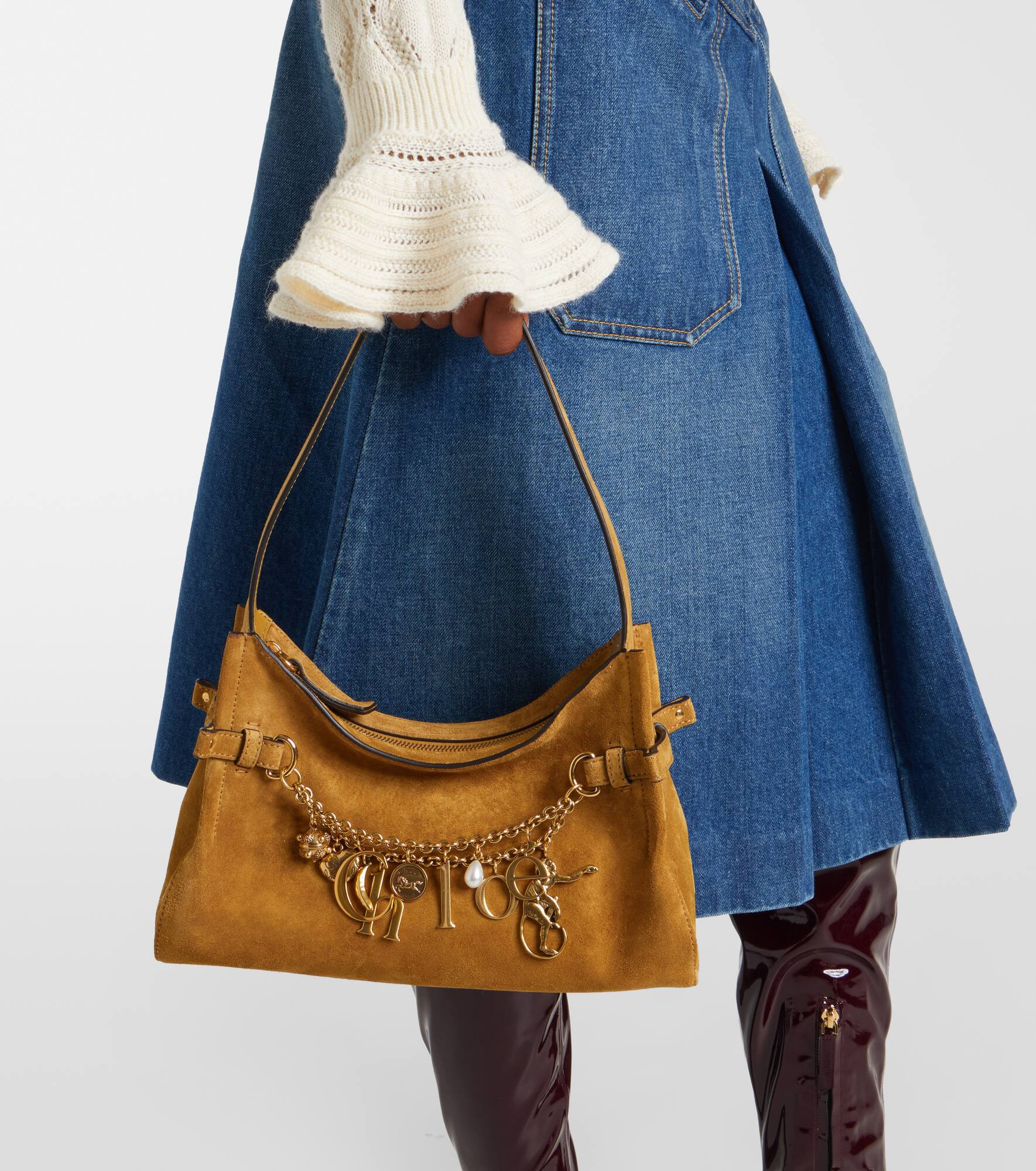 Chloé Charms suede tote bag - 7