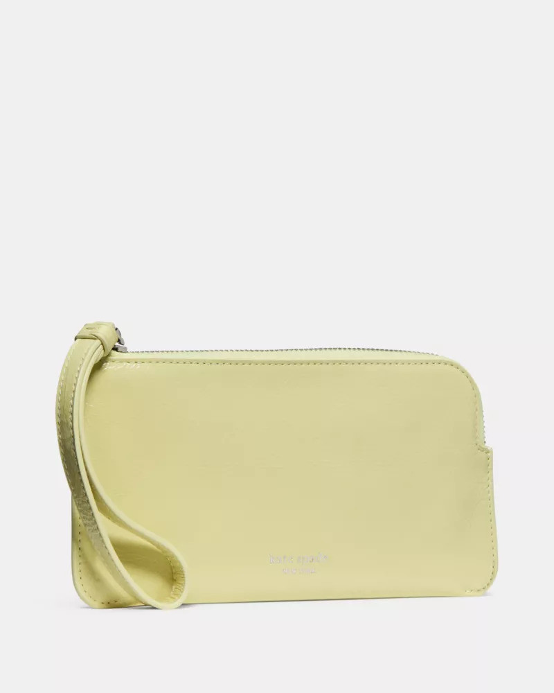 kate spade Zippy Crinkle Patent Wristlet outlook