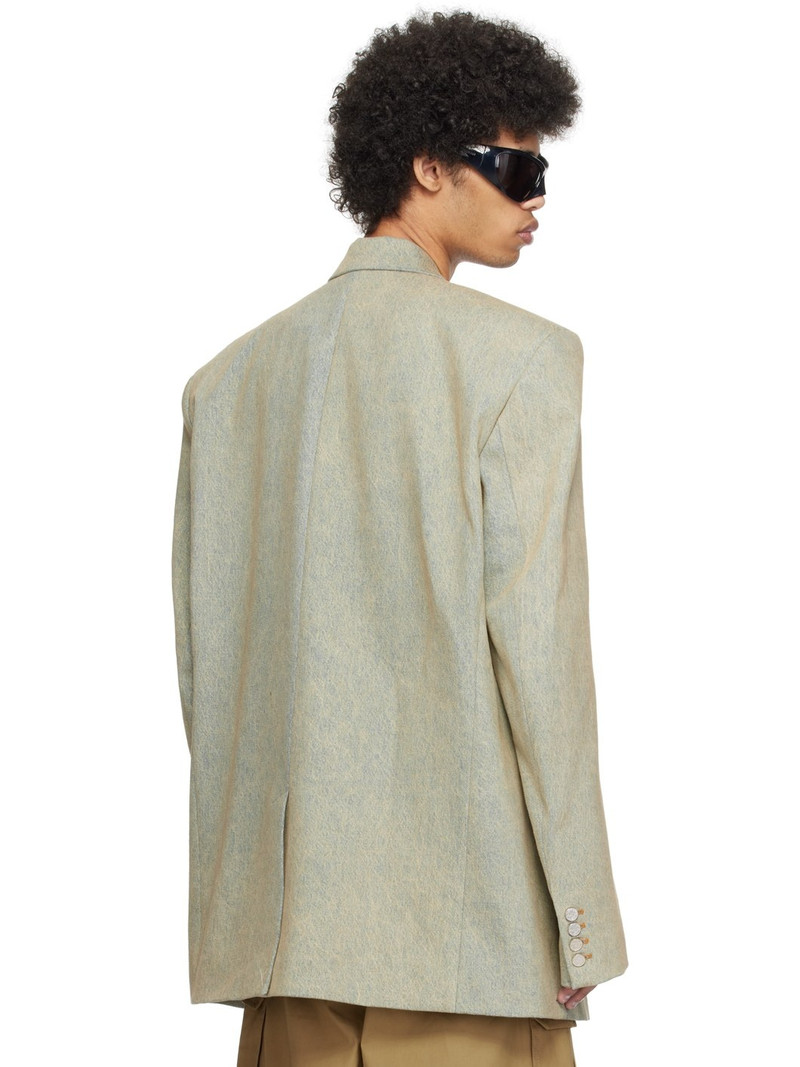 Blue Tailored Denim Blazer 3