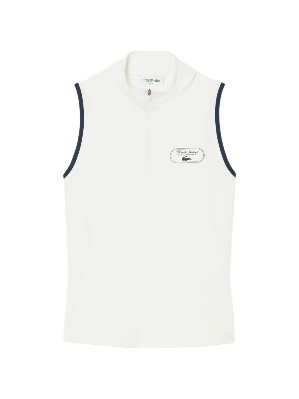 Tennis Heritage sleeveless quarter-zip tank top - 1