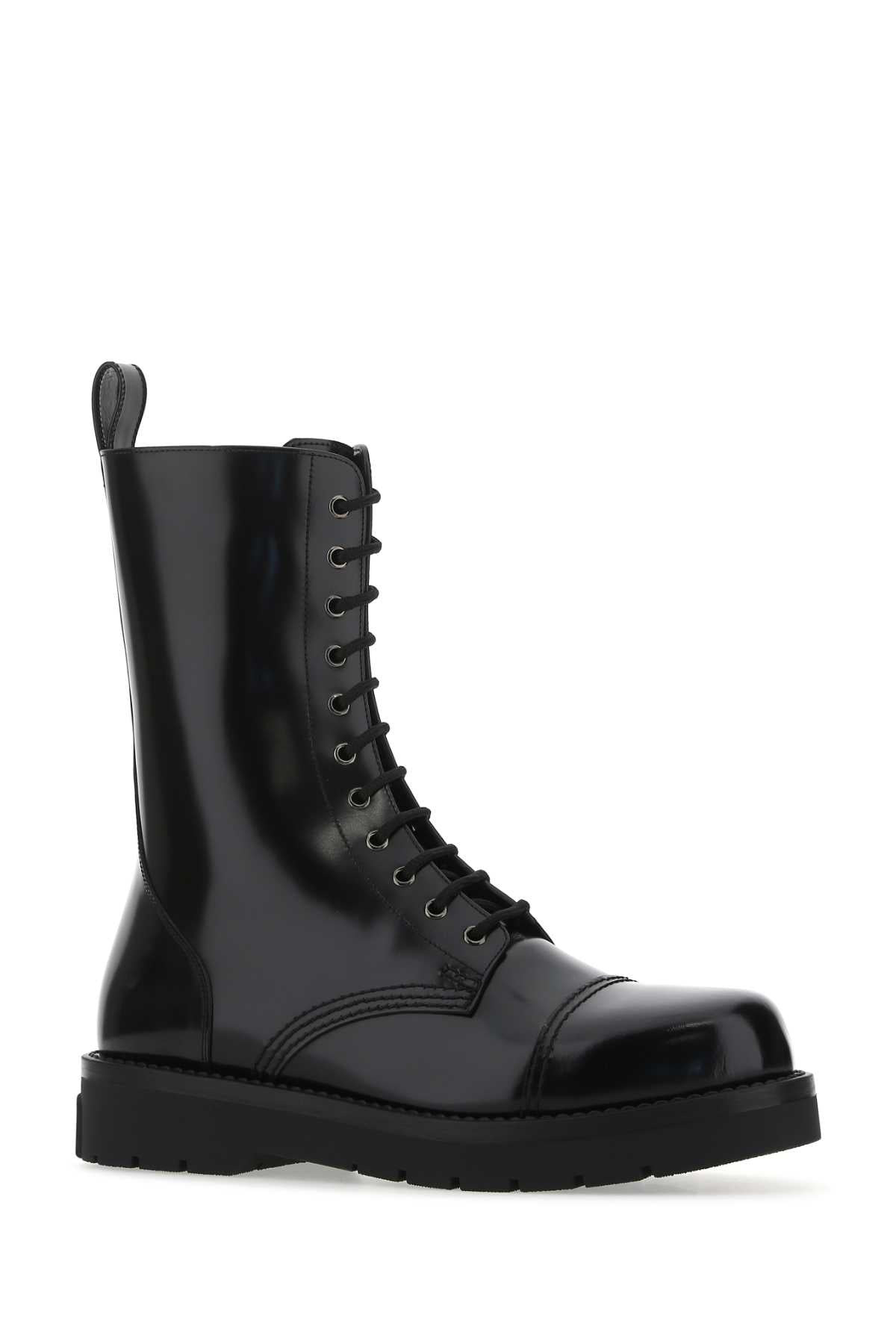 Valentino Garavani Men Black Leather Boots - 2