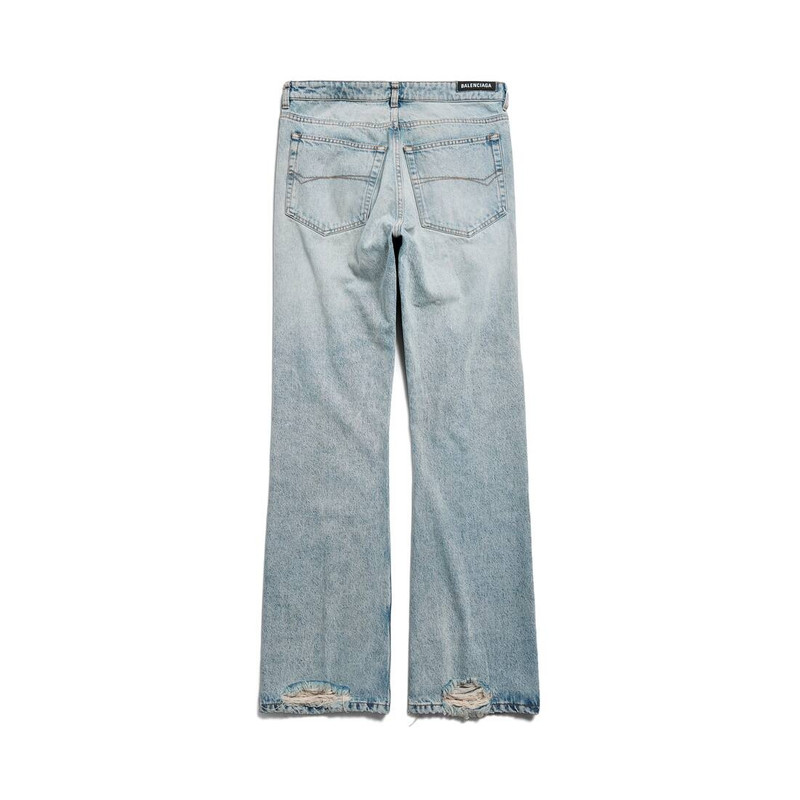 Low Waist Straight Pants in Light Blue 6