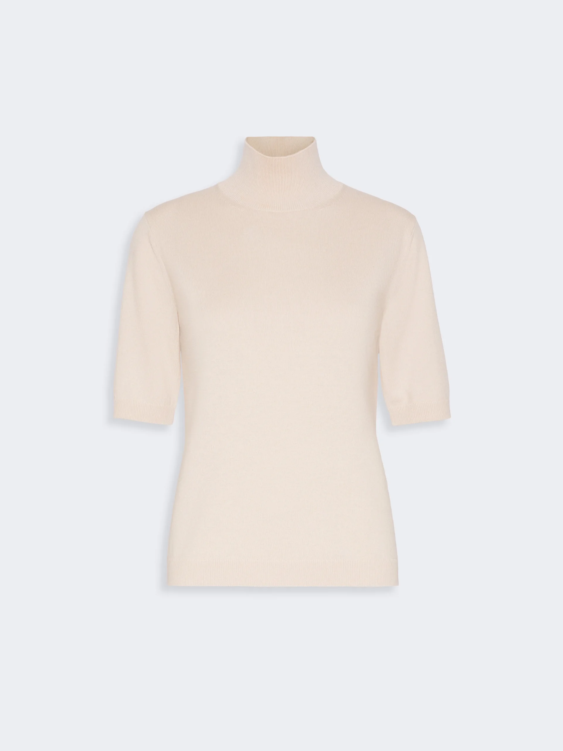 CANTONE Wool polo-neck sweater - ALBINO - 1