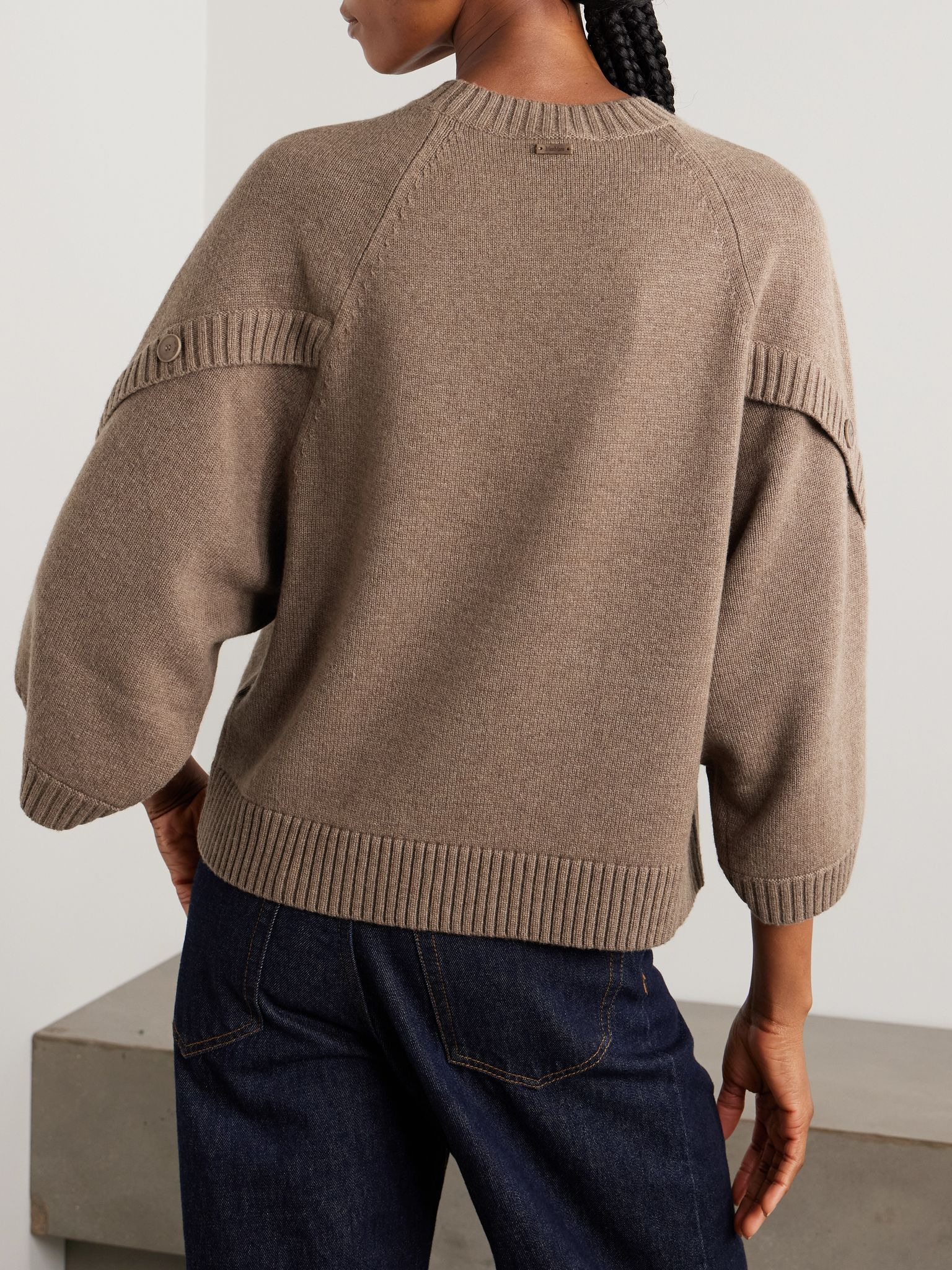 Ampex wool and cashmere-blend sweater Brown - 3