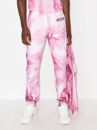 Moschino brushstroke-effect track pants outlook