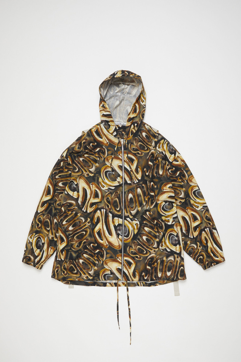 Hooded logo jacket - Black/gold 8
