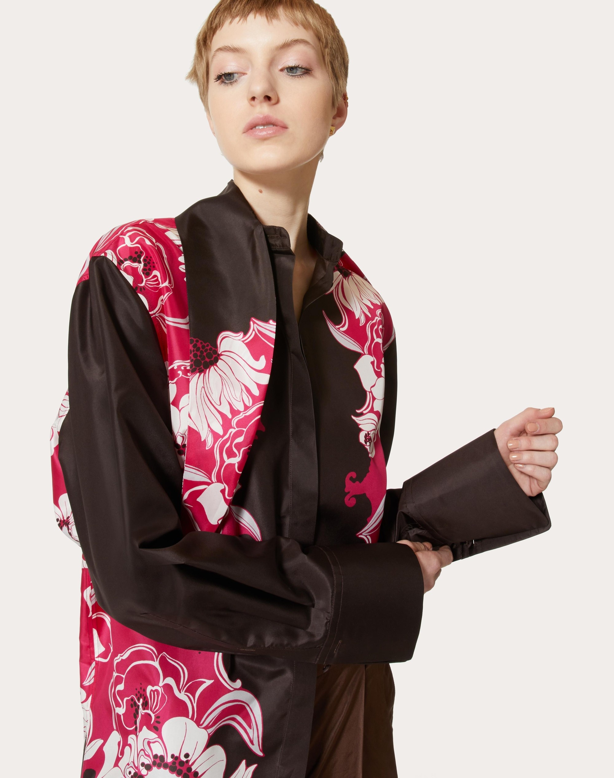 TAFFETA SHIRT WITH STREET FLOWERS DAISYLAND PRINT - 5