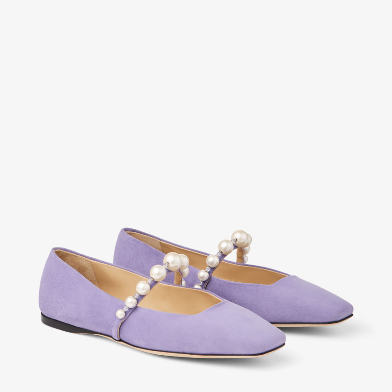 Ade Flat Suede Tanzanite Pearl Flats 3