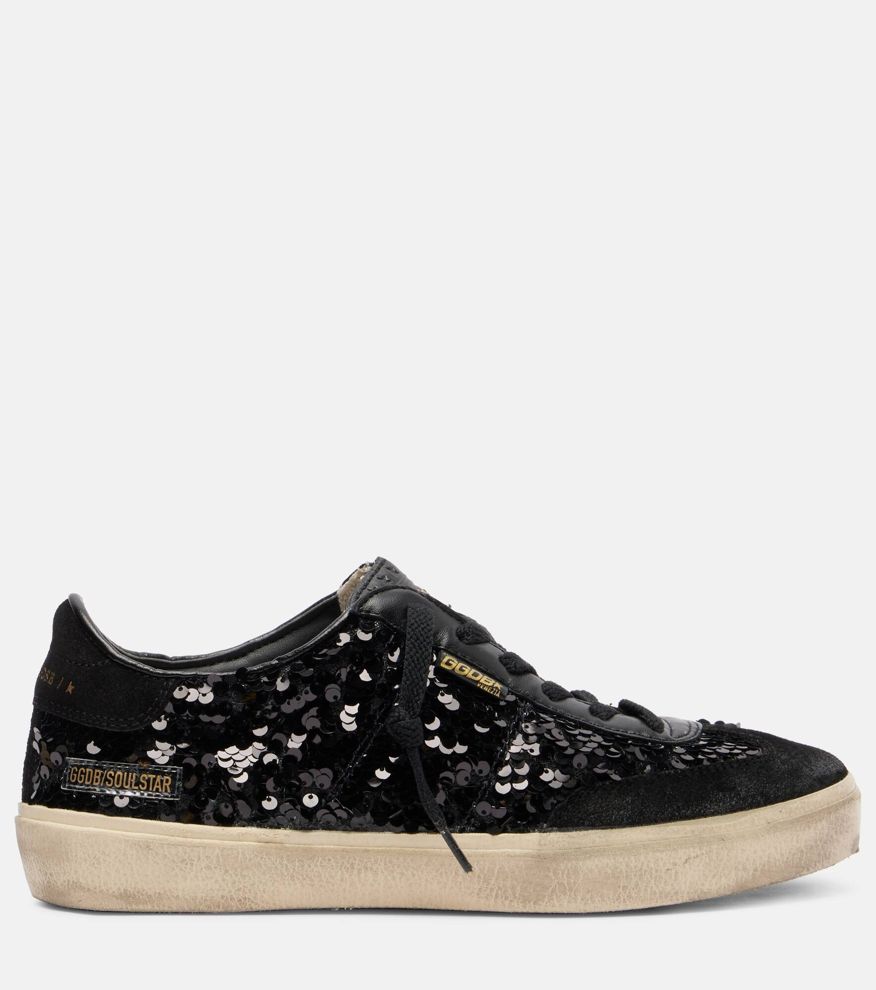 Soul Star sequined leather sneakers - 4
