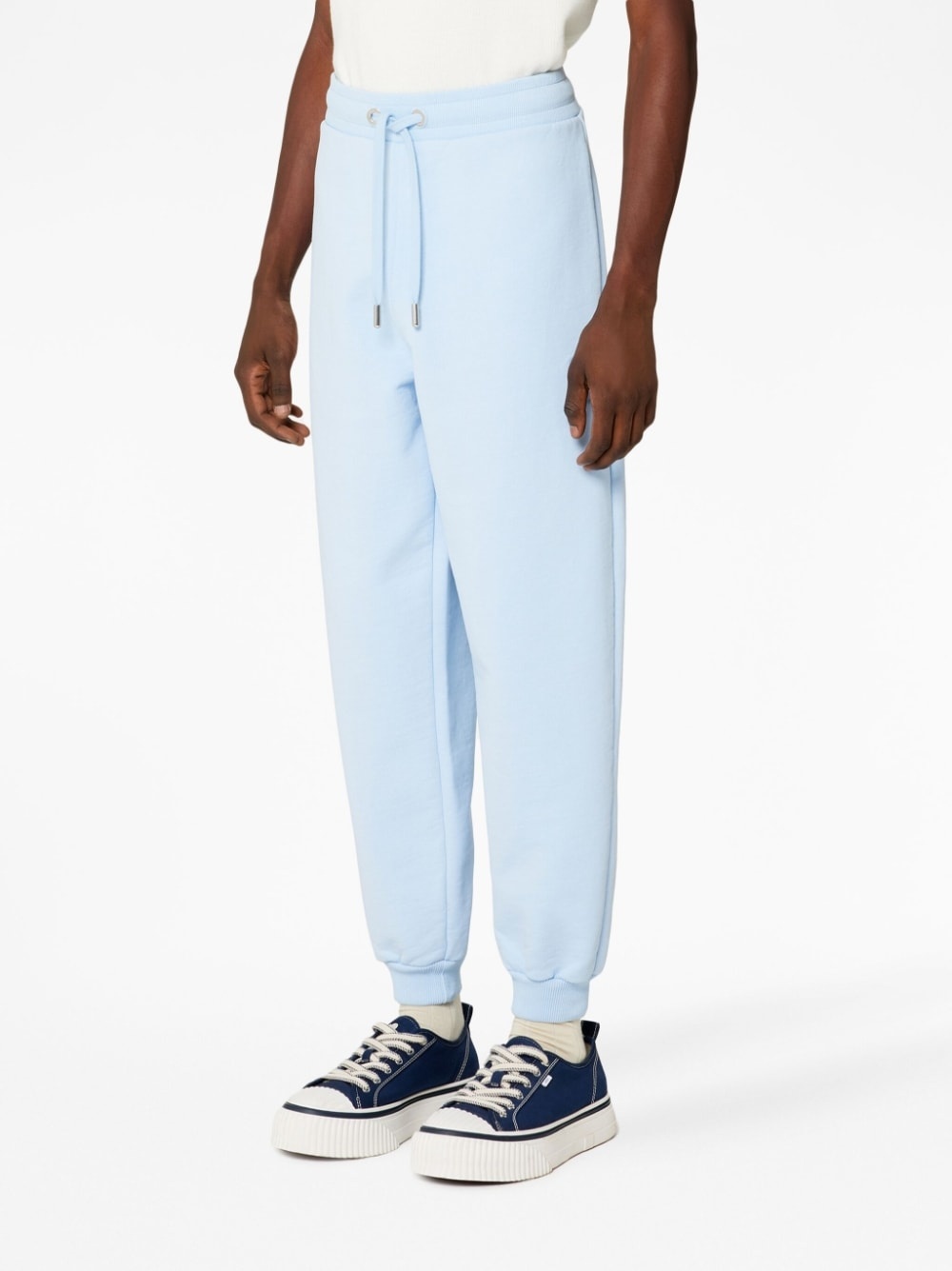 embroidered-logo cotton track pants - 3