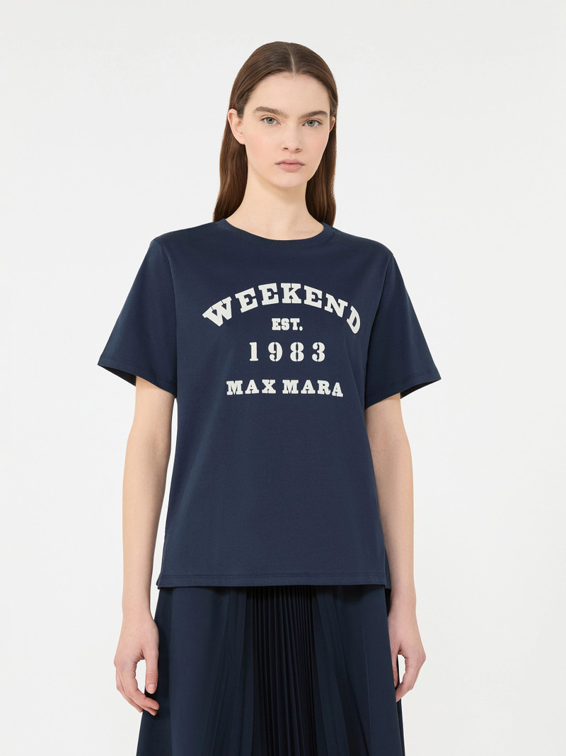 TENUE Cotton T-shirt with graphic print - NAVY 3