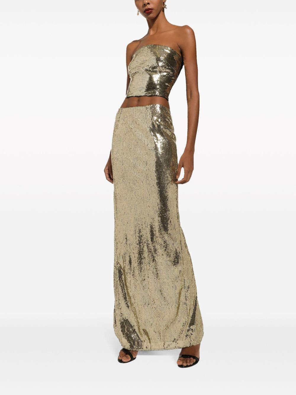 sequinned mermaid maxi skirt - 2