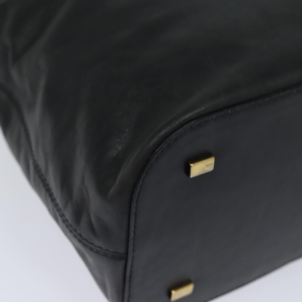 CELINE Hand Bag Leather Black - 9