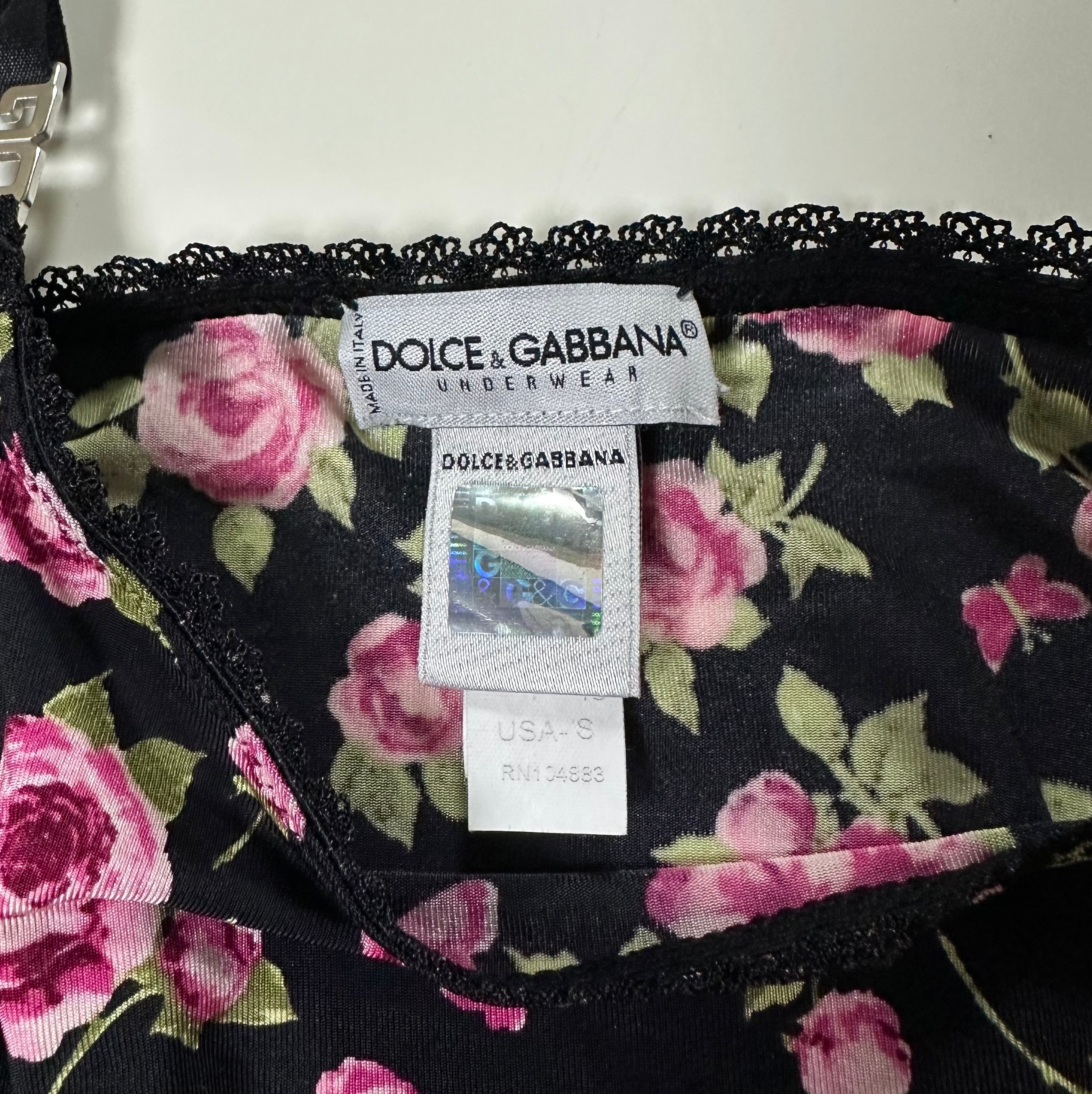 DOLCE&GABBANA Roses and Butterfly Print Camisole - 4