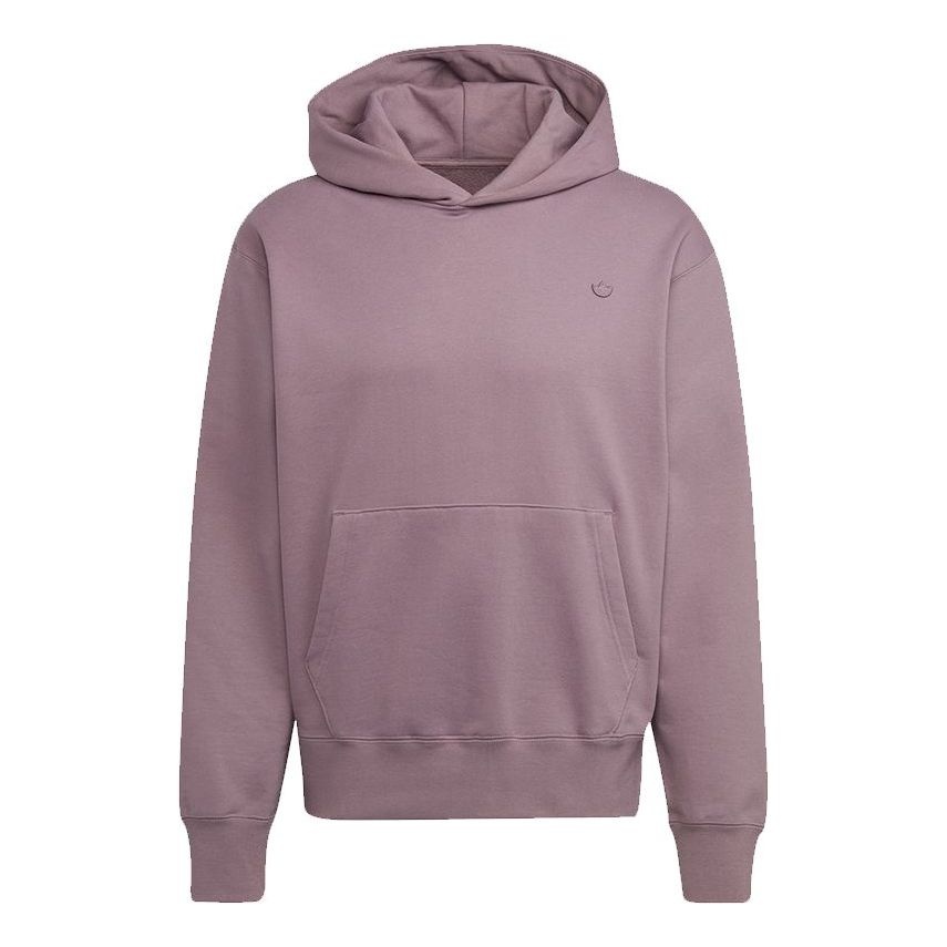 Men's adidas originals C Hoody Ft Casual Sports Hooded Long Sleeves Light Purple HF6376 - 1