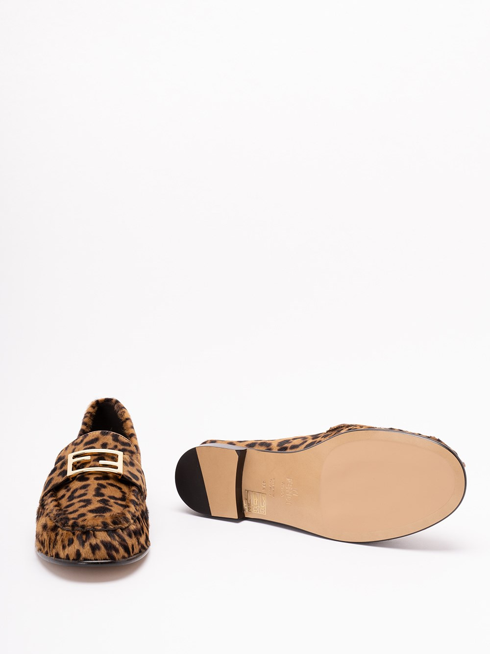 Leopard Print Loafers - 4