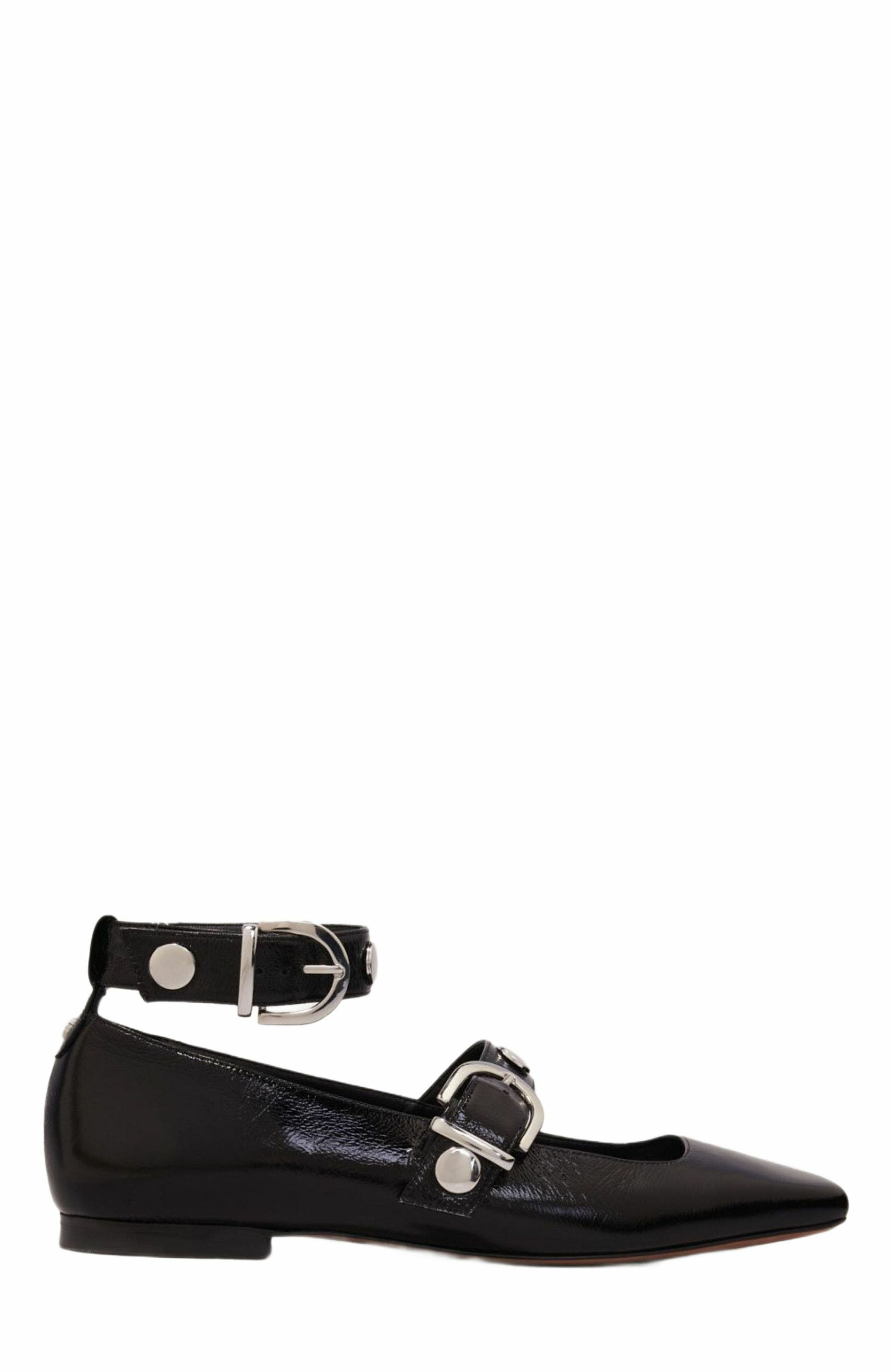 maje Studded leather Mary Jane pumps in Black at Nordstrom - 1